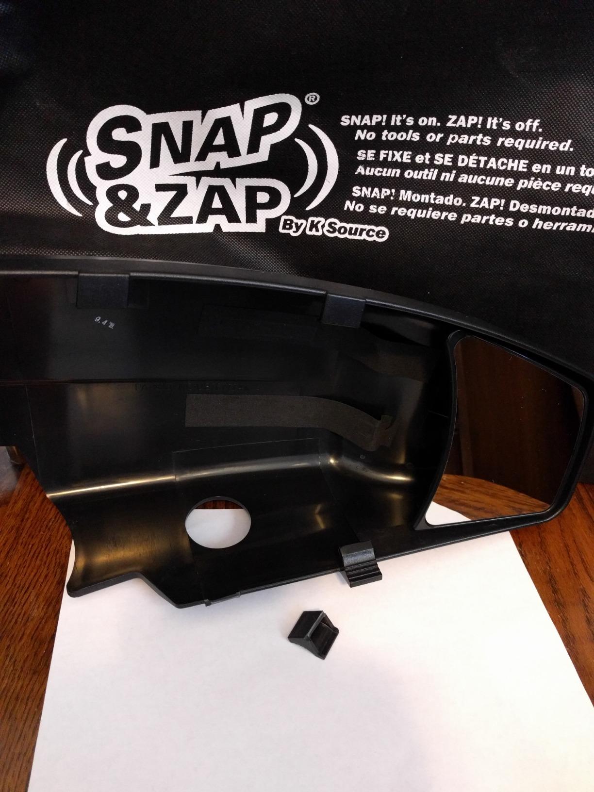 K SOURCE Snap & Zap 80910 Custom Fit Towing Mirror for 2014-2018 Silverado/Sierra 1500, 2015-2019 2500, 3500, Patented customer photo 1