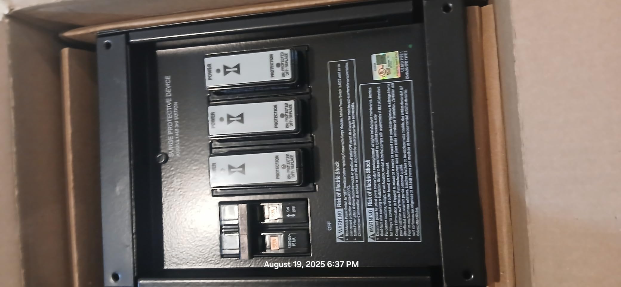 Intermatic IG2240-IMSK Smart Guard Whole-House Surge Protector, 120/240 VAC customer photo 2