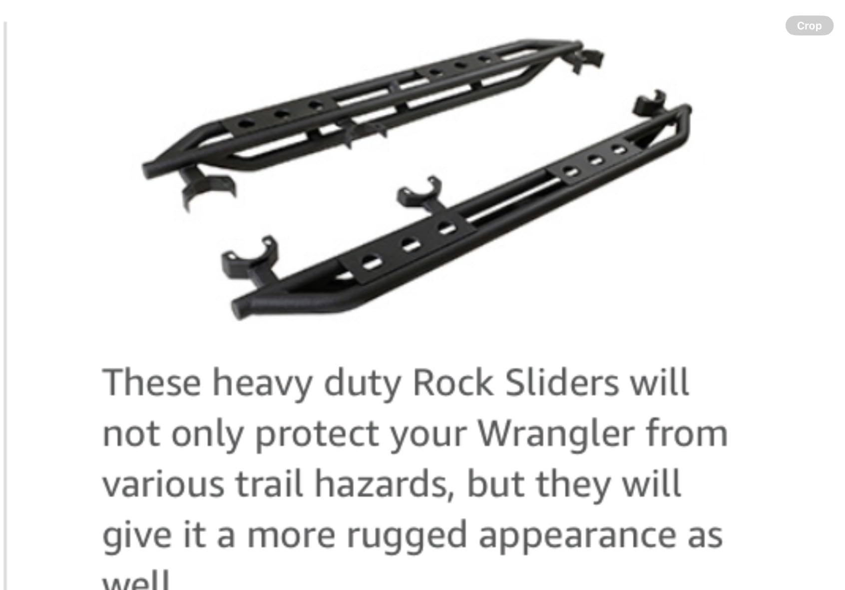 EAG Rock Sliders Fit for 07-18 Wrangler JK 4 Door Rocker Guard Body Armor customer photo 2