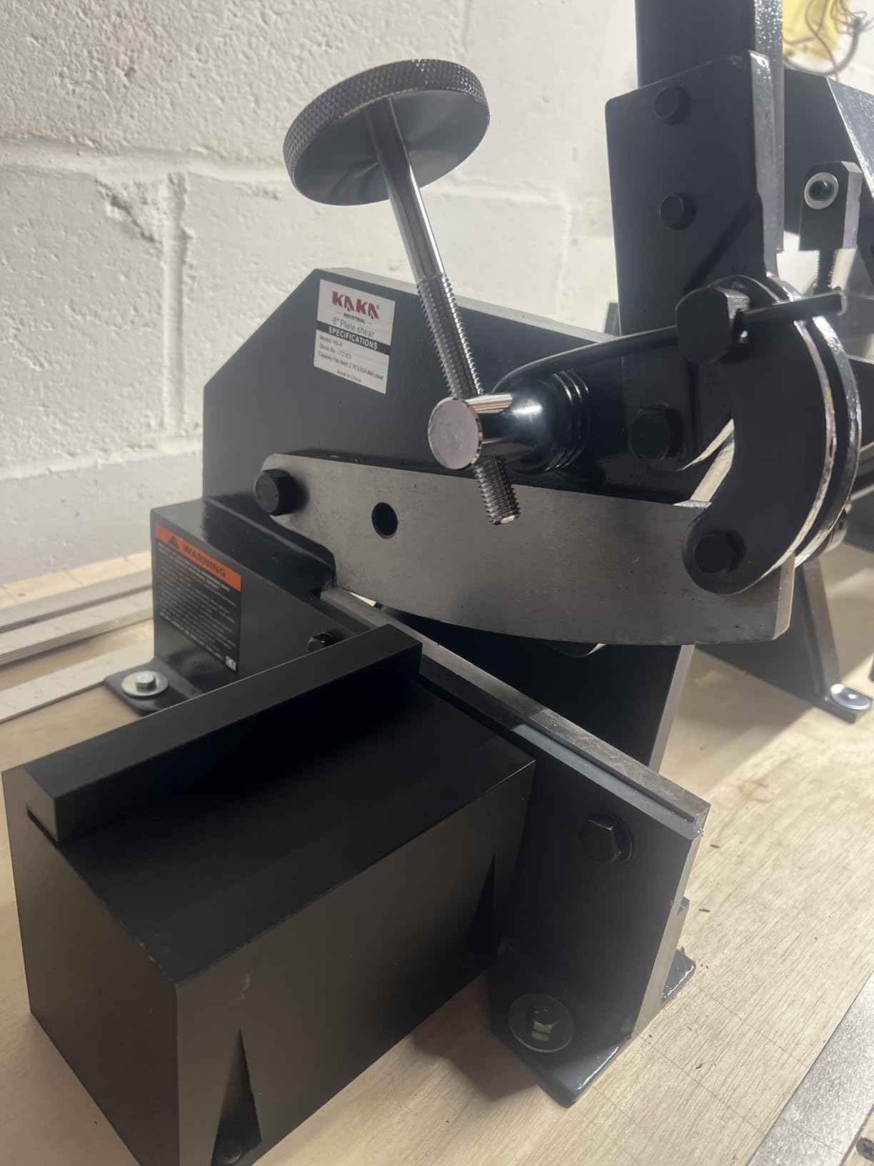 Manual Metal Shear, 6 in Bench Cutter KAKA INDUSTRIAL HS-6 customer photo 2