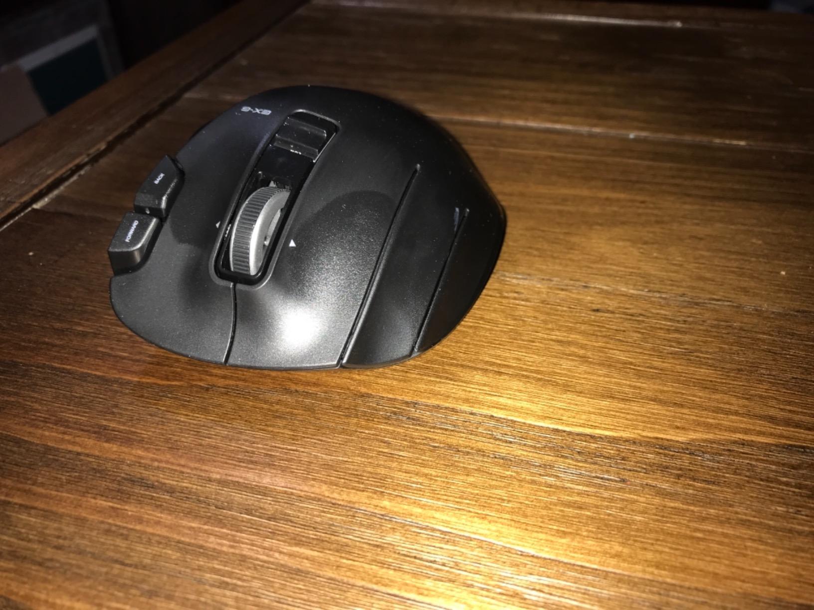 ELECOM EX-G Left Handed Trackball Mouse, 2.4 GHz USB Wireless, Ergonomic, Thumb Control, Tracking Roller Ball, 6 Programmable Buttons, Tilt Scroll customer photo 1