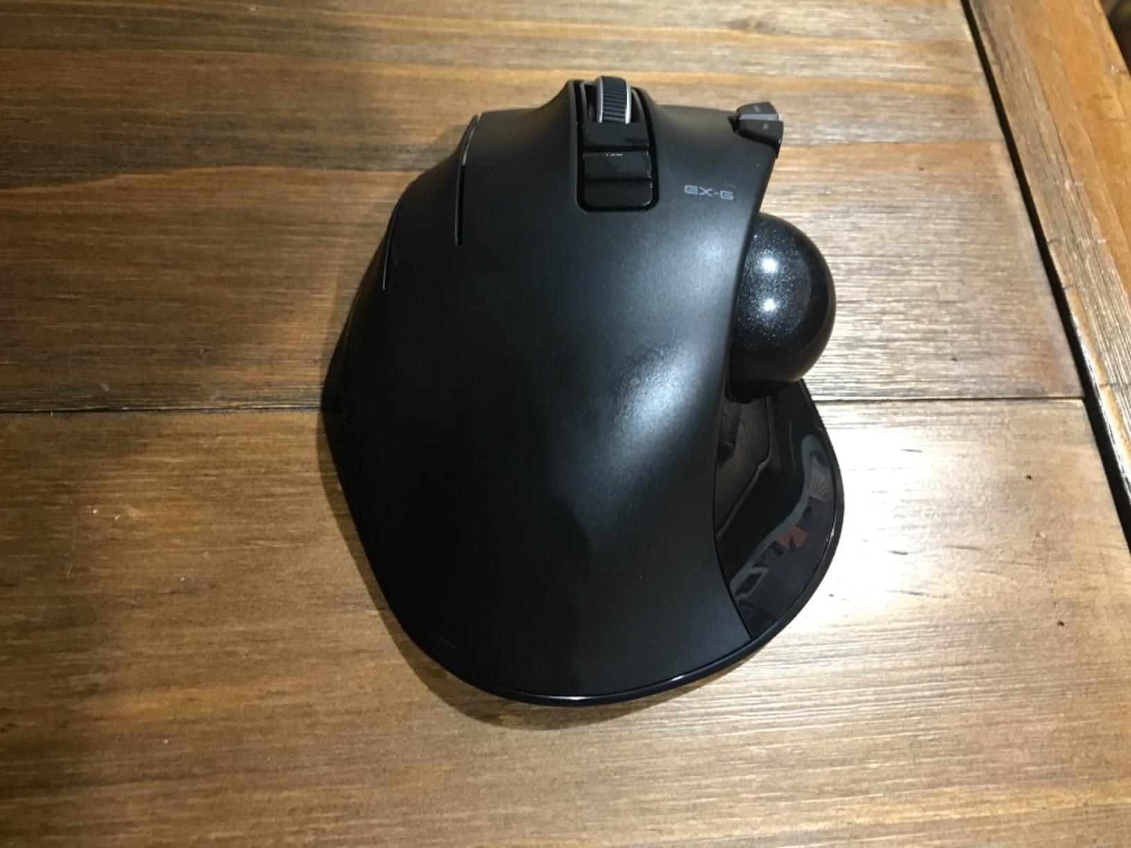 ELECOM EX-G Left Handed Trackball Mouse, 2.4 GHz USB Wireless, Ergonomic, Thumb Control, Tracking Roller Ball, 6 Programmable Buttons, Tilt Scroll customer photo 2