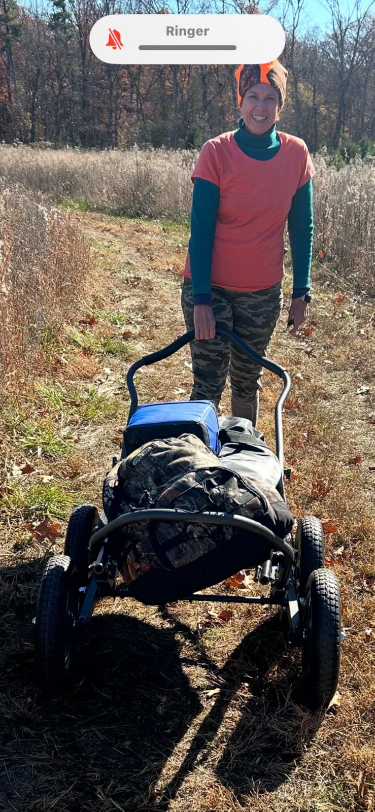 Hawk Crawler All-Terrain Multi-Use Deer Cart w/Dual Pivoting Axles, Black customer photo 1