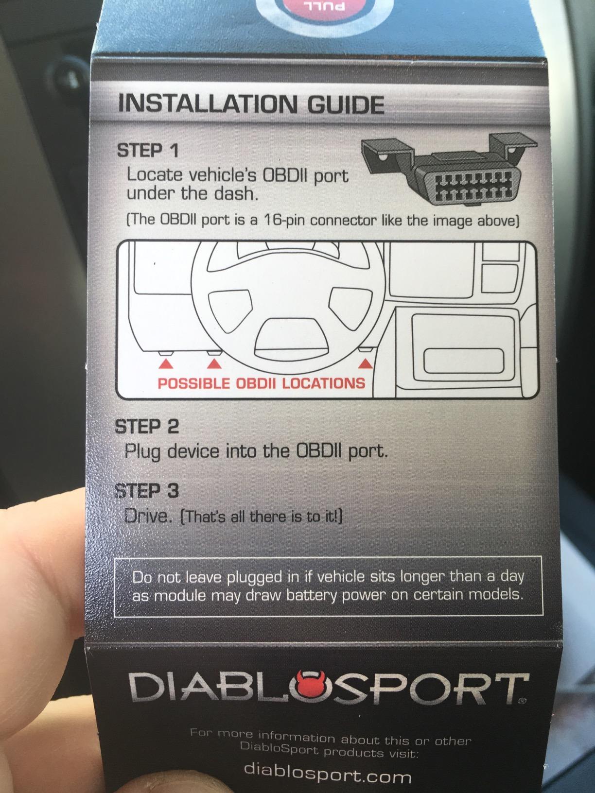 DiabloSport S1000 Sprint Tuner Module customer photo 1