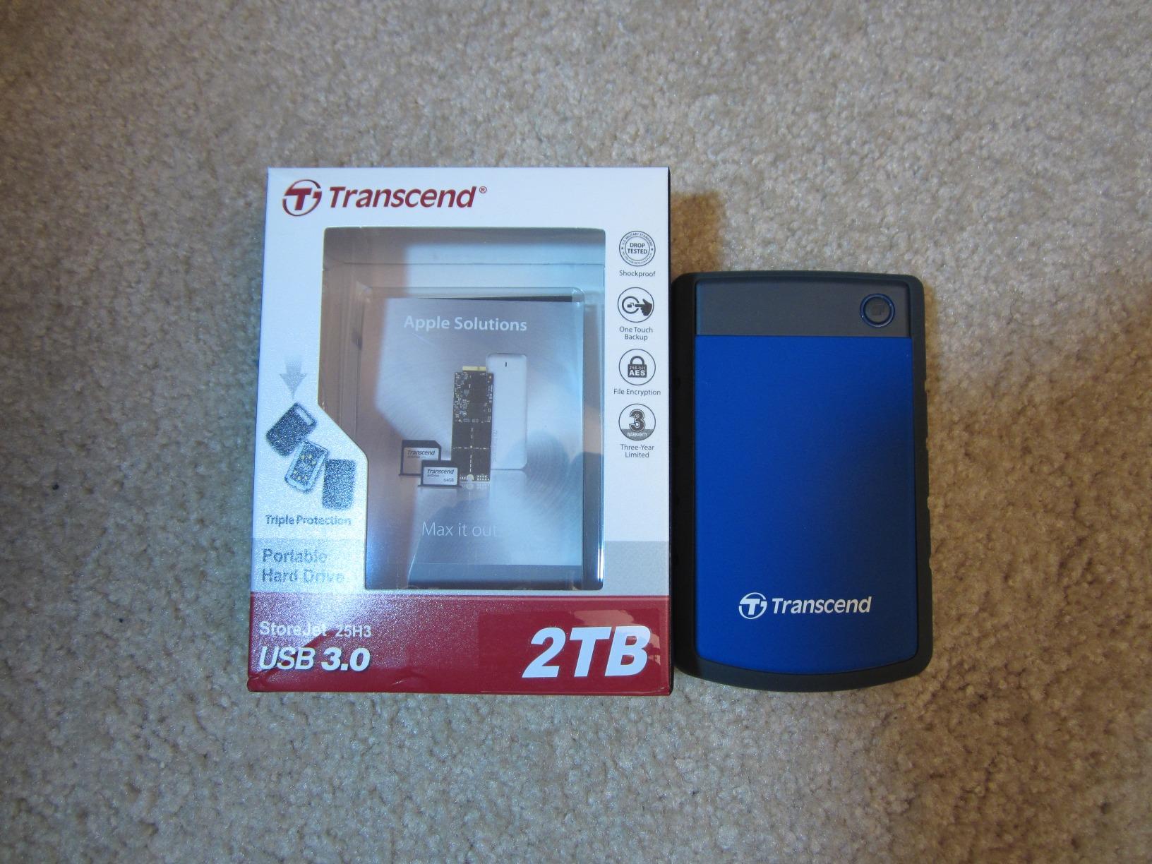 Transcend 4TB StoreJet 25H3 Rugged Portable HDD, One Touch Backup customer photo 2