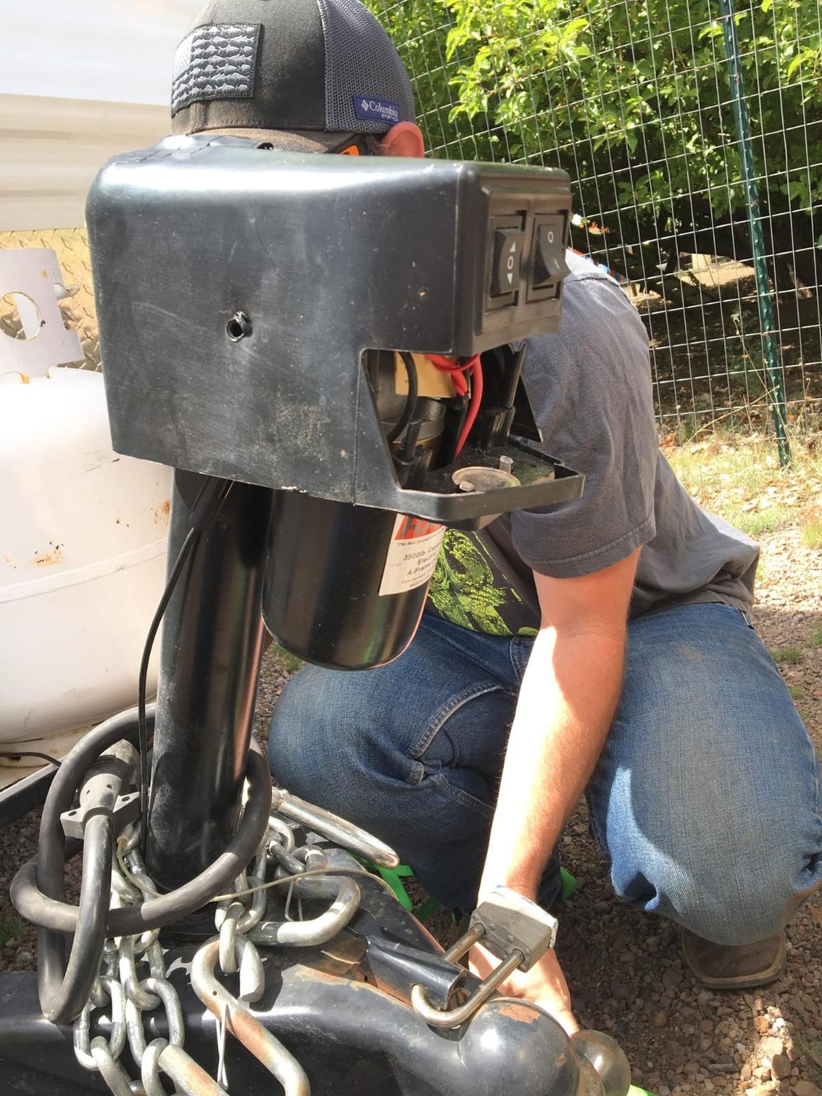 RAM Trailer Products EJ-3520-BBX 3,500 lb. Electric Trailer Jack with Drop Leg - Black customer photo 2