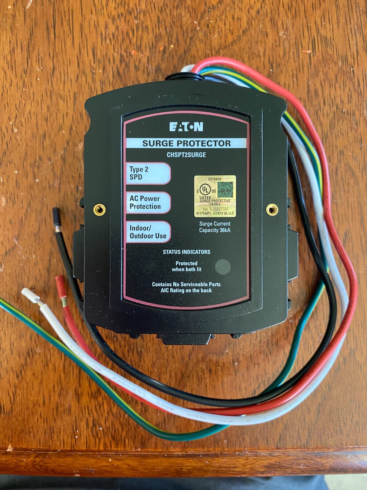 Eaton CHSPT2SURGE SPD Type 2 Chsp Whole Home Surge Protector, Nema 4, Single Phase, 120/240 Volts, Ul 1449 3Rd Edition customer photo 1