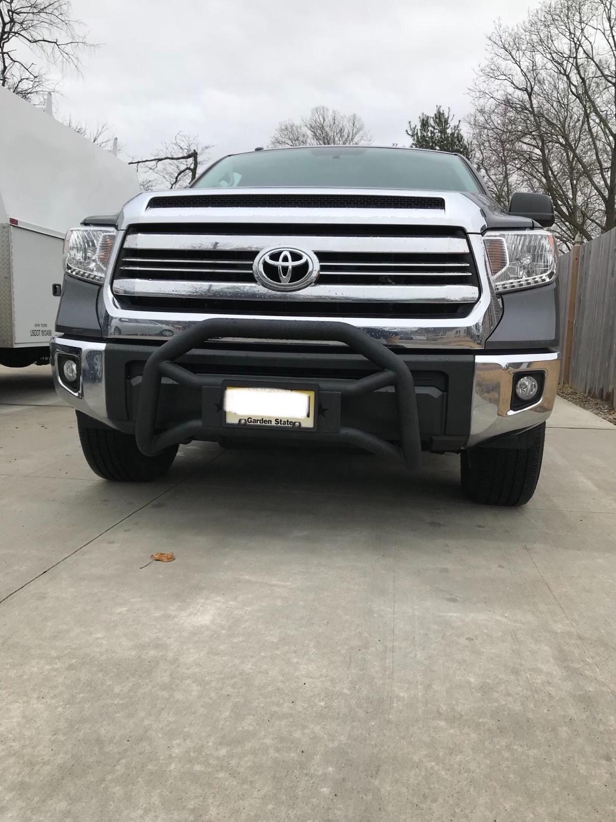 Tyger Auto TG-GD6T60038 Front Bumper Guard Compatible with 2007-2021 Tundra | Textured Black | Light Mount | Bull Bar customer photo 1