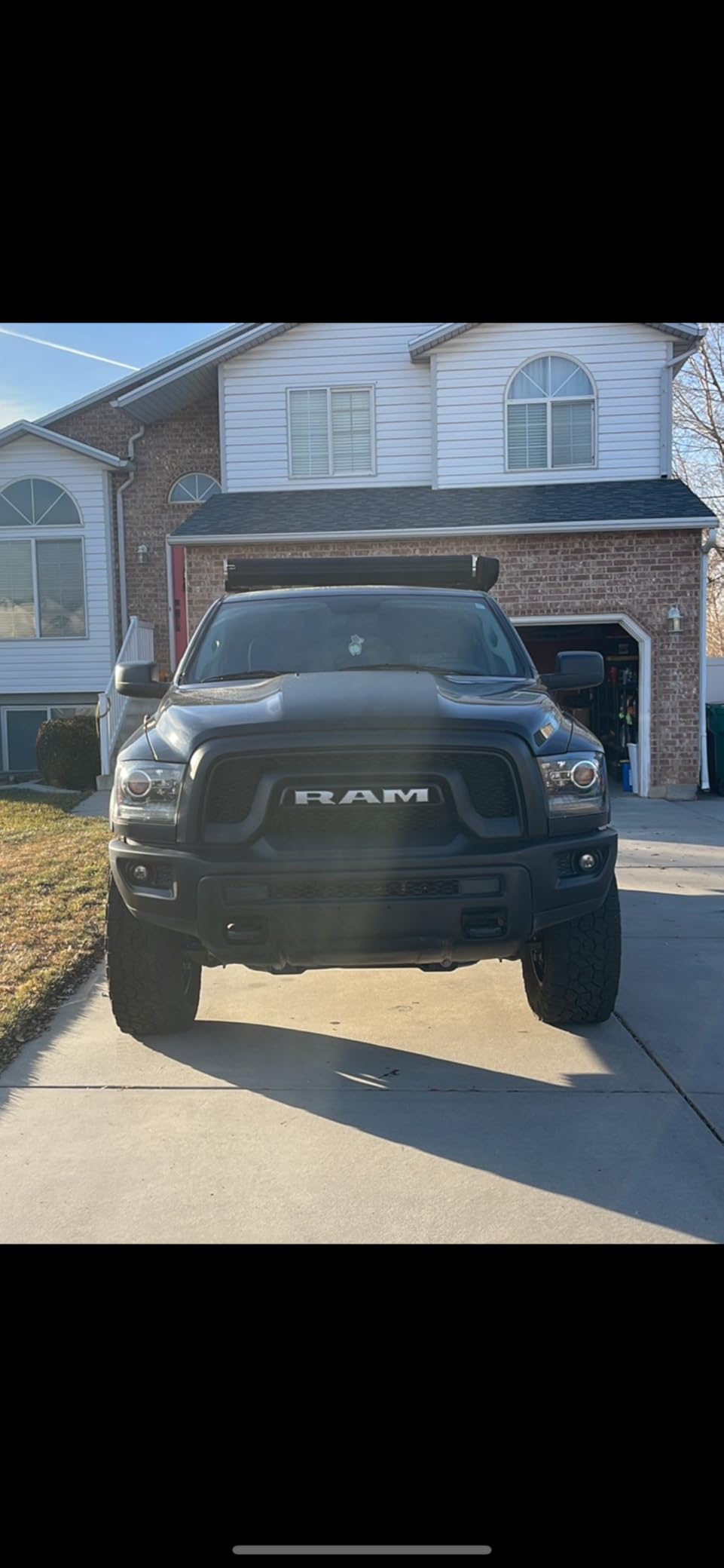 Tyger Auto TG-GD6D60068 Front Bumper Guard Compatible with 2009-2018 Ram 1500; 2019-2024 1500 Classic (Exclude Rebel & Warlock models.) | Textured Black | Light Mount | Bull Bar customer photo 1