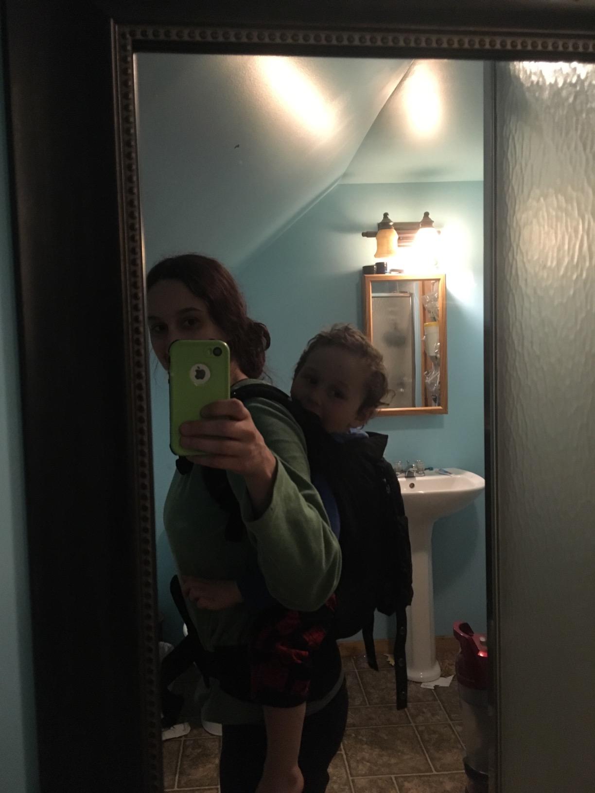 LÍLLÉbaby 3-in-1 Ergonomic CarryOn Airflow Toddler Carrier with Lumbar Support & Breathable Mesh Lining (25-60 lbs), Supportive & Comfortable, Multi-Position Carrying for Hiking & Travel (Black) customer photo 1