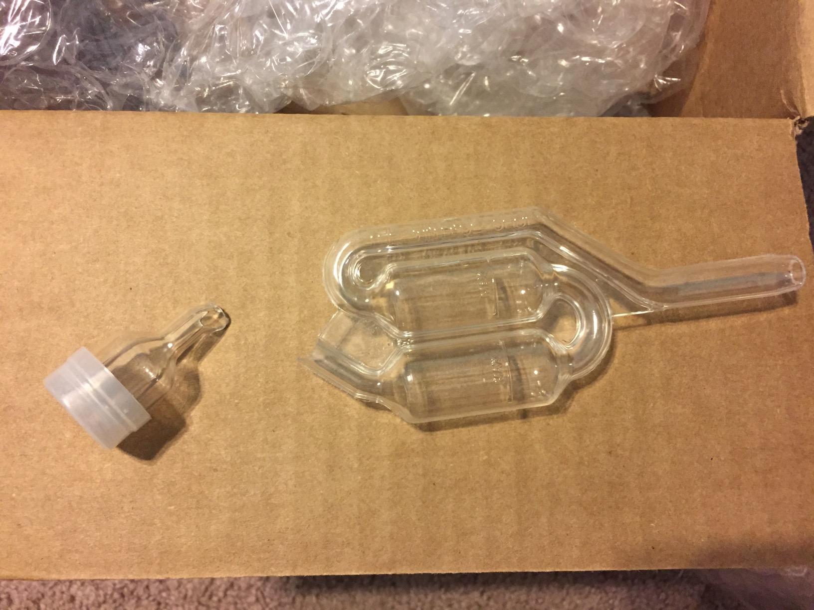 2-Pack 1 Gallon Glass Jar with Lid | Wide Mouth Twin Bubble Airlock Set customer photo 2