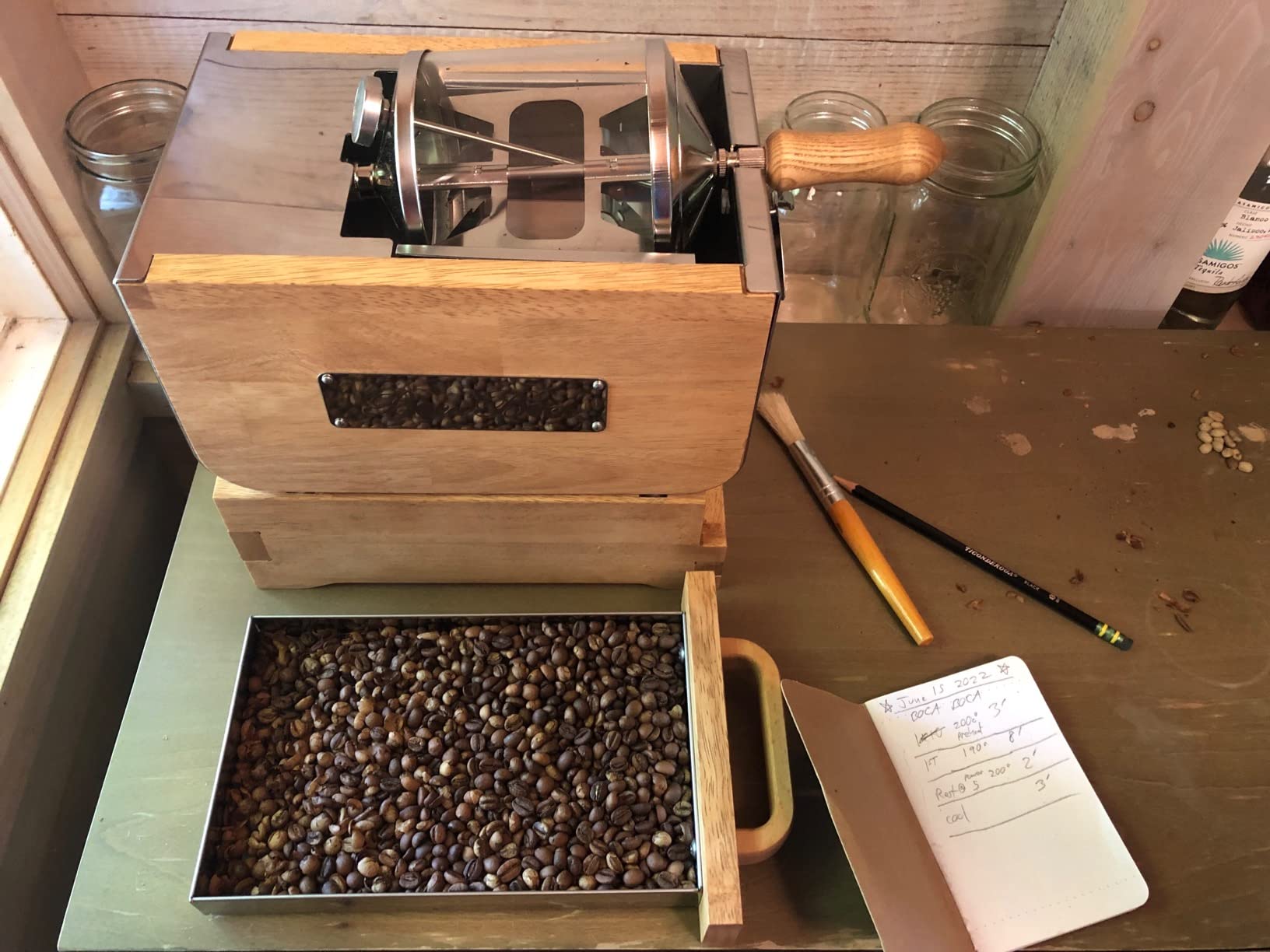 Coffee Bean Roaster Barrel Glass (250g/0.55lb) customer photo 2