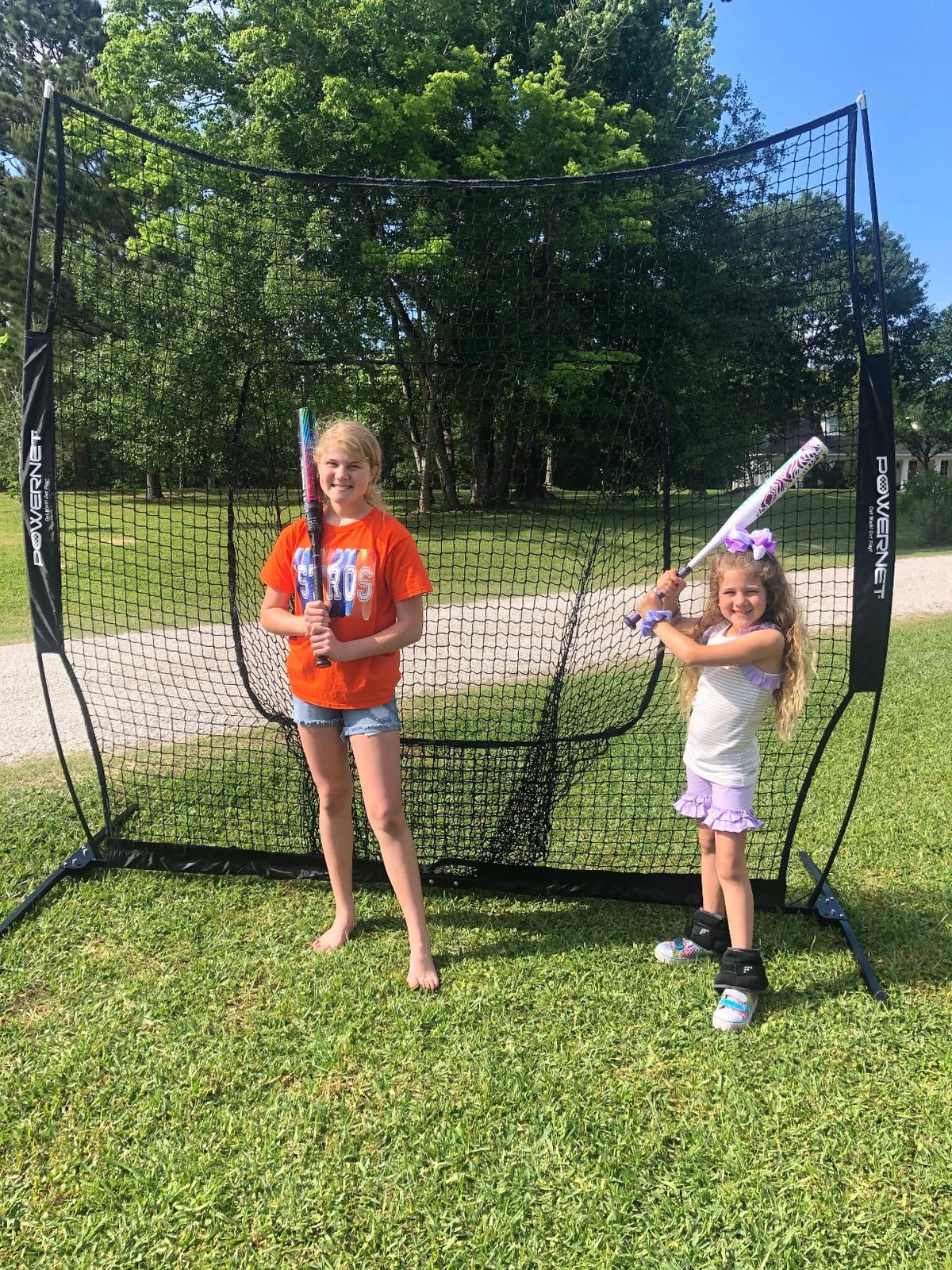 PowerNet Pro One Piece Softball Baseball Net, Portable Baseball Training Equipment, Hitting, Throwing & Pitching Net with Carrying Bag customer photo 1