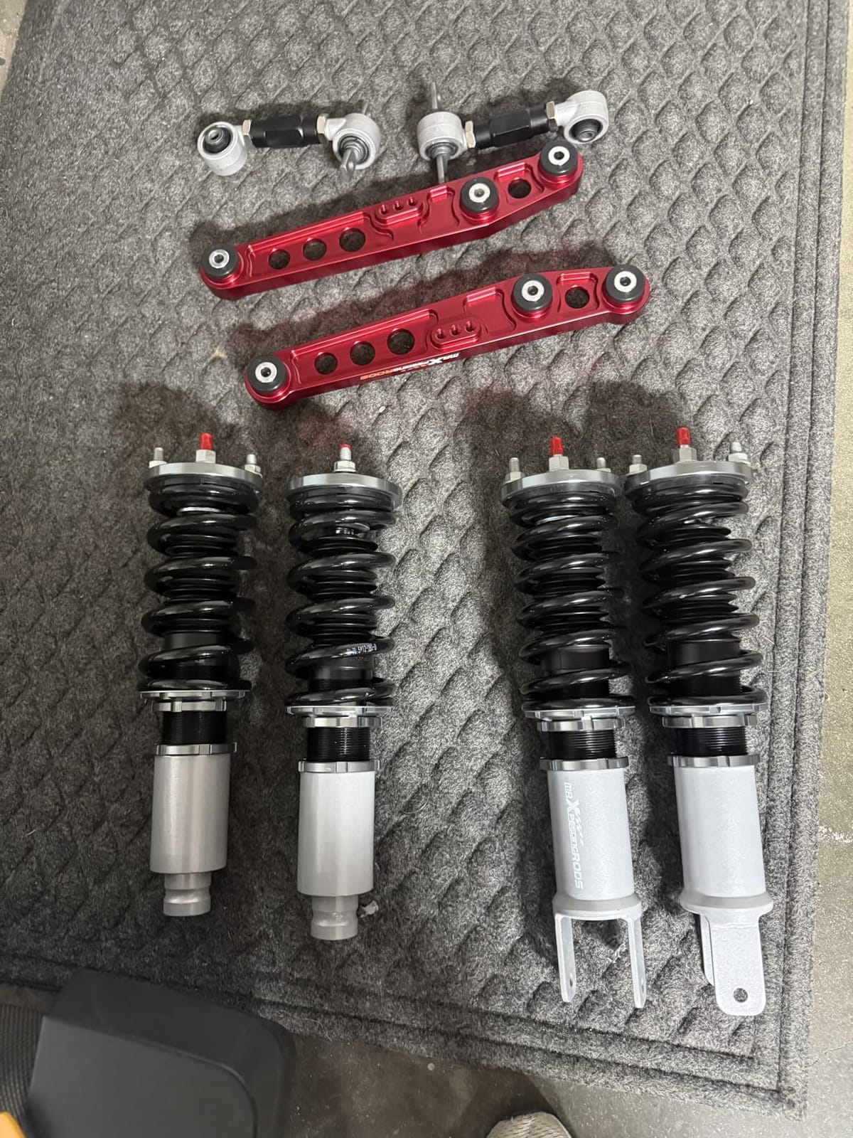 maXpeedingrods Coilover for Honda Civic 1989-2000, for Honda CRX 1989-1991, for Acura Integra 1995-2000, 24 Levels Damper Adjustable Coilovers Suspension Kit, Height Adjustable Lowering Kit Grey customer photo 2