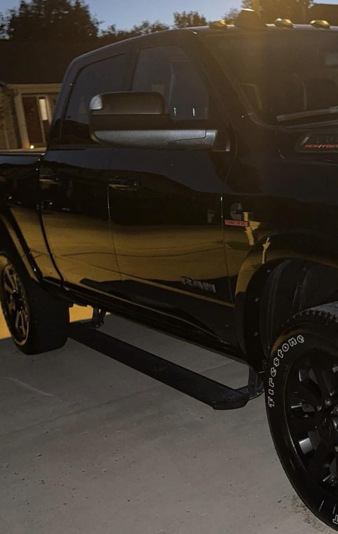 RealTruck AMP Research PowerStep Plug-N-Play Retractable Electric Truck Steps with LED Step Lights | Fits 2018 - 2024 RAM 2500/3500 Diesel; & more (See Description) | 76239-01A customer photo 2