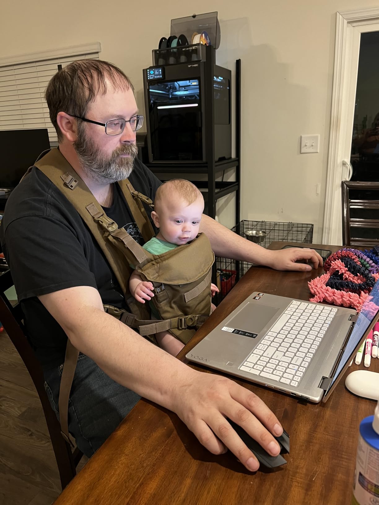 Tactical Baby Gear Tactical Baby Carrier for Dads - Black Camo customer photo 2