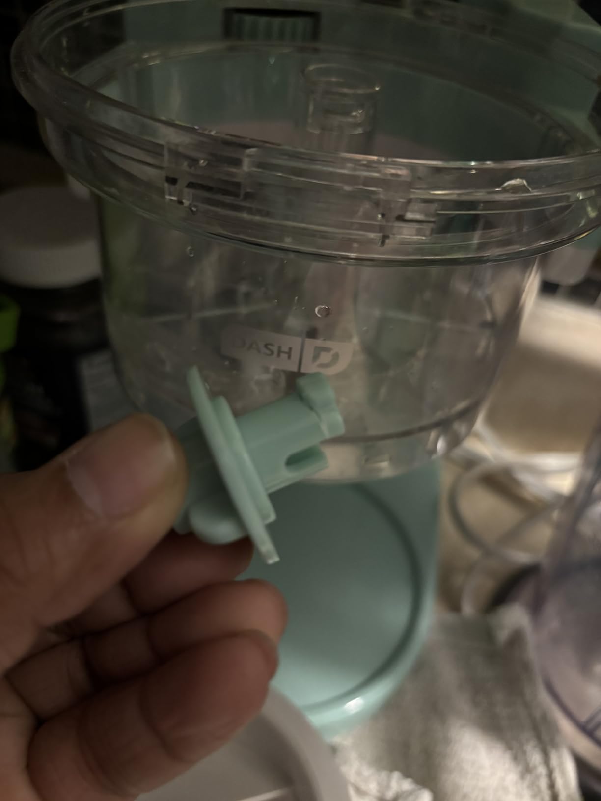 Dash Shaved Ice Maker - Frozen Dessert Maker for Snow Cones, Slushies, Cocktails & More - Easy to Use & Clean - Space-Saving Design - Aqua customer photo 2