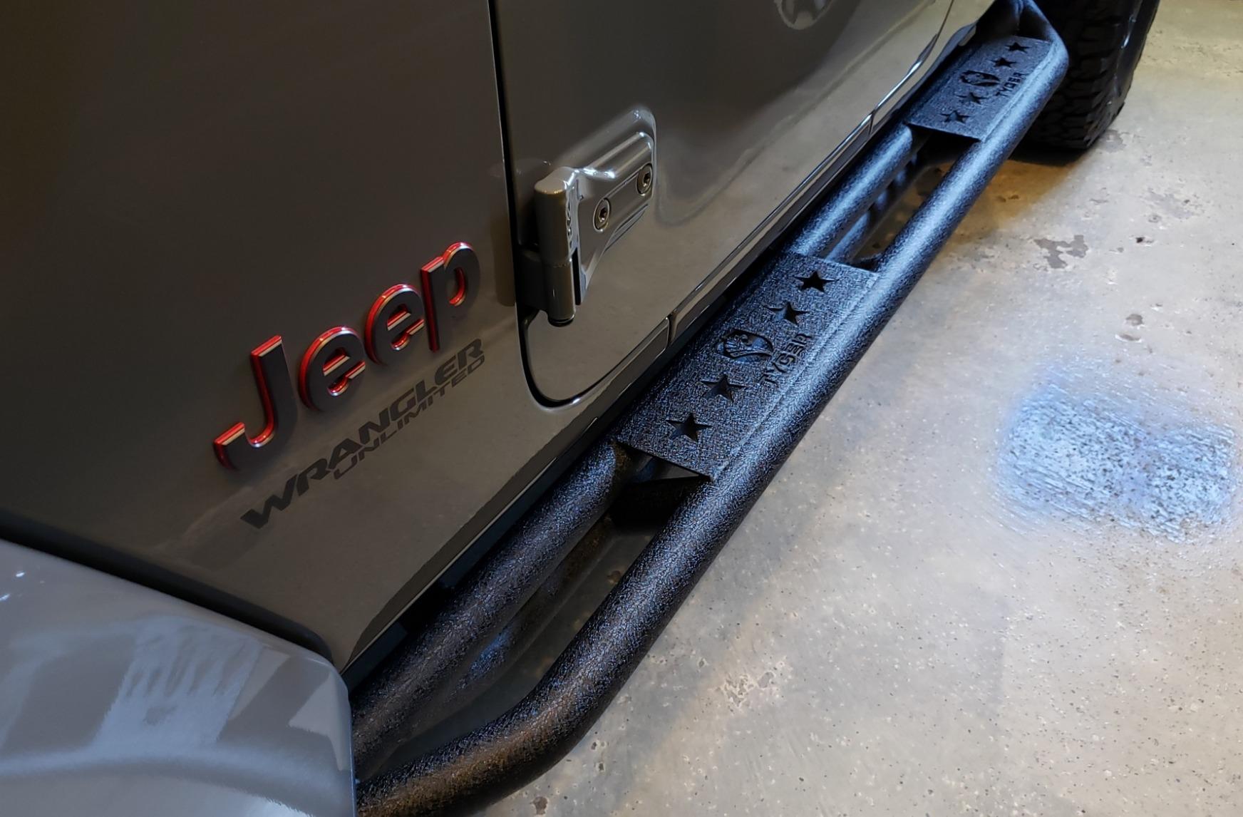 Tyger Auto Star Armor Compatible with 2018-2025 Jeep Wrangler JL 4-Door (Not Fit JK) | TG-JA2J2288B | Side Step Rails Nerf Bars Running Boards customer photo 2
