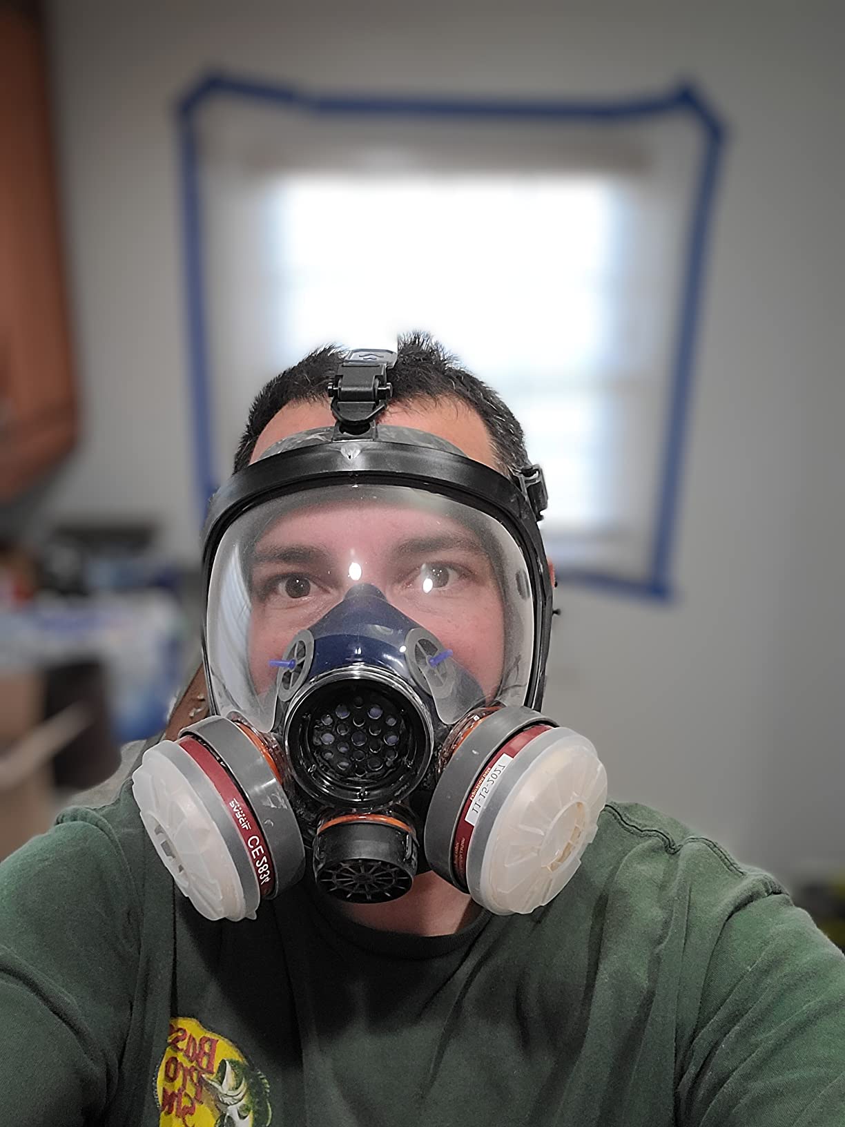 Parcil Distribution Full Face Respirator Mask - Air Purifying, Organic Vapor & Particulate - Industrial Use - CE Tested customer photo 1