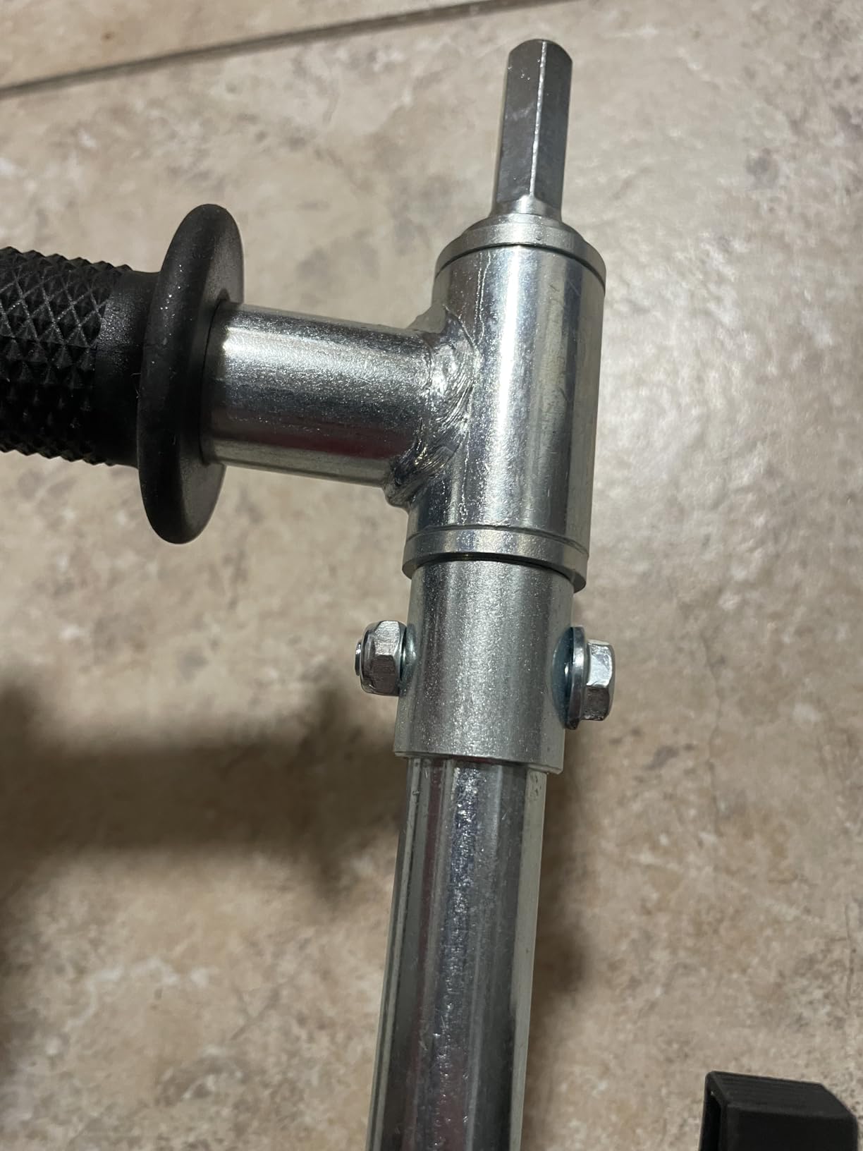 Ice Auger Drill Adapter with Handle - 18mm/0.720