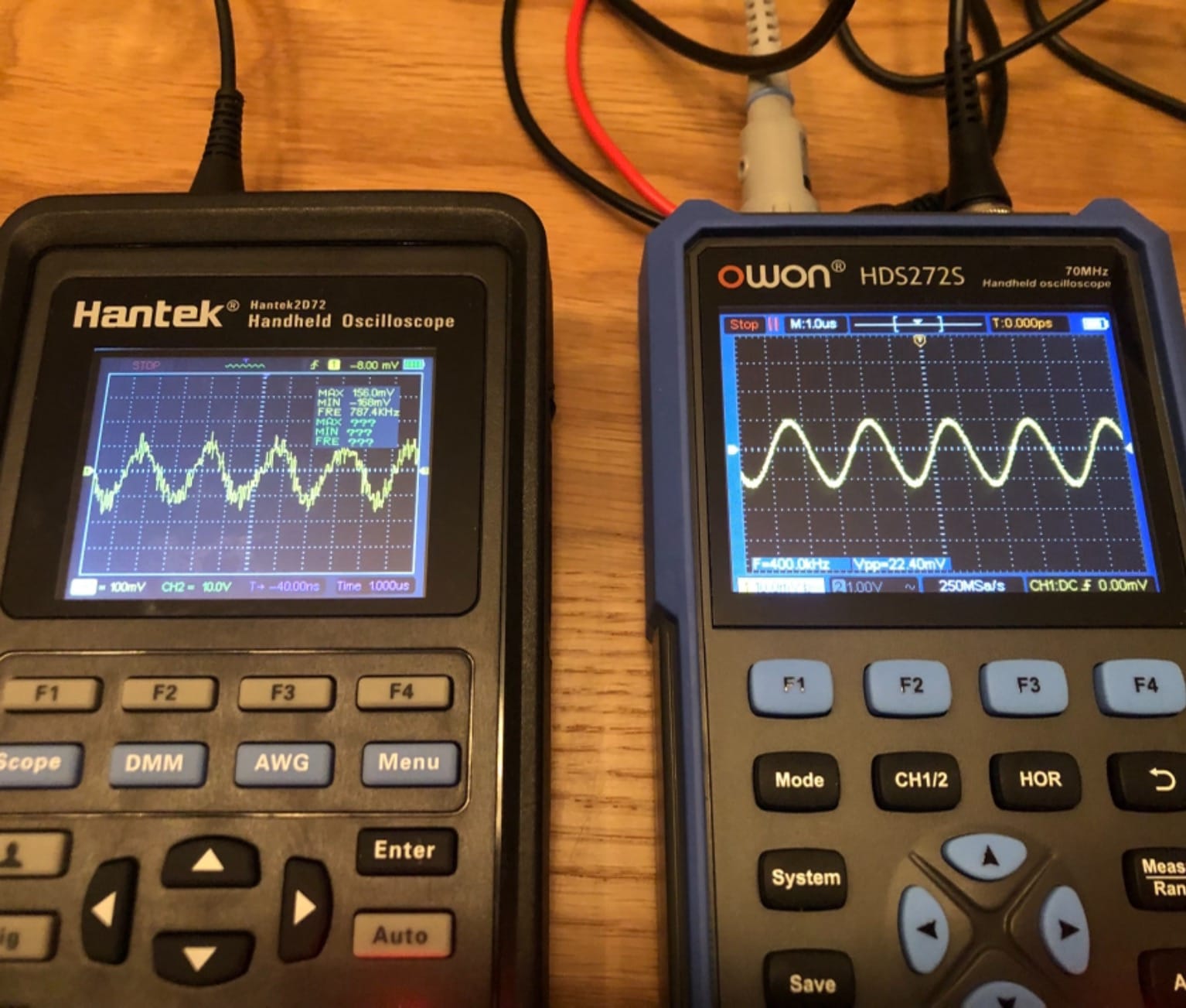 Hantek 2D72 Handheld Oscilloscope 70MHz Waveform Generator Multimeter 3 in 1 Multifunction Tester 2CH+AFG+DMM customer photo 2