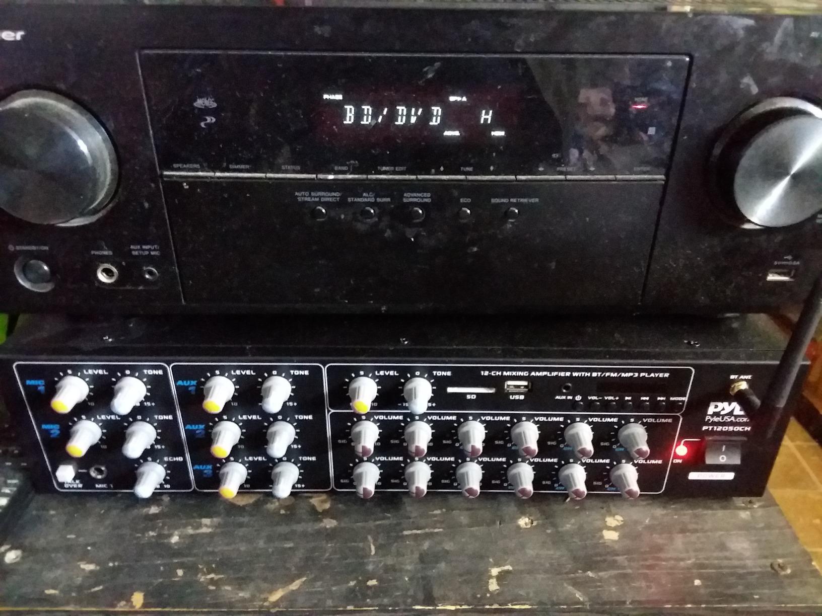 Pyle 12 Channel Power Amplifier w Bluetooth Wireless- 600W Max Power Rack Mount Amplifier with Multi-Zone Sound Mixer–RCA, USB and AUX inputs-Great for Restaurant, Theater, Studio or Stage- PT12050CH customer photo 2