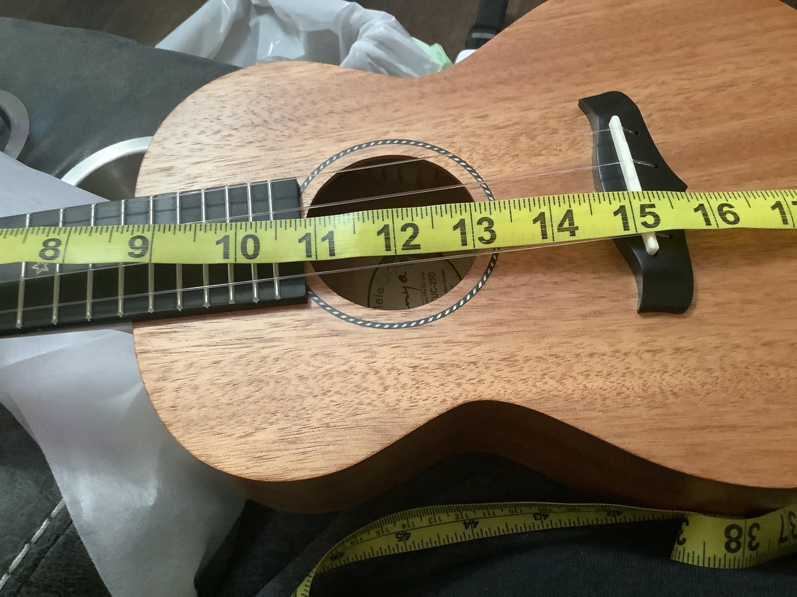 Enya EUC-25D 23 Inch Concert Ukulele, Solid Mahogany Top, Blue customer photo 1