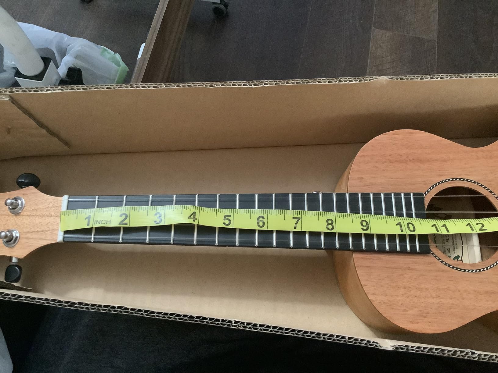 Enya EUC-25D 23 Inch Concert Ukulele, Solid Mahogany Top, Blue customer photo 2