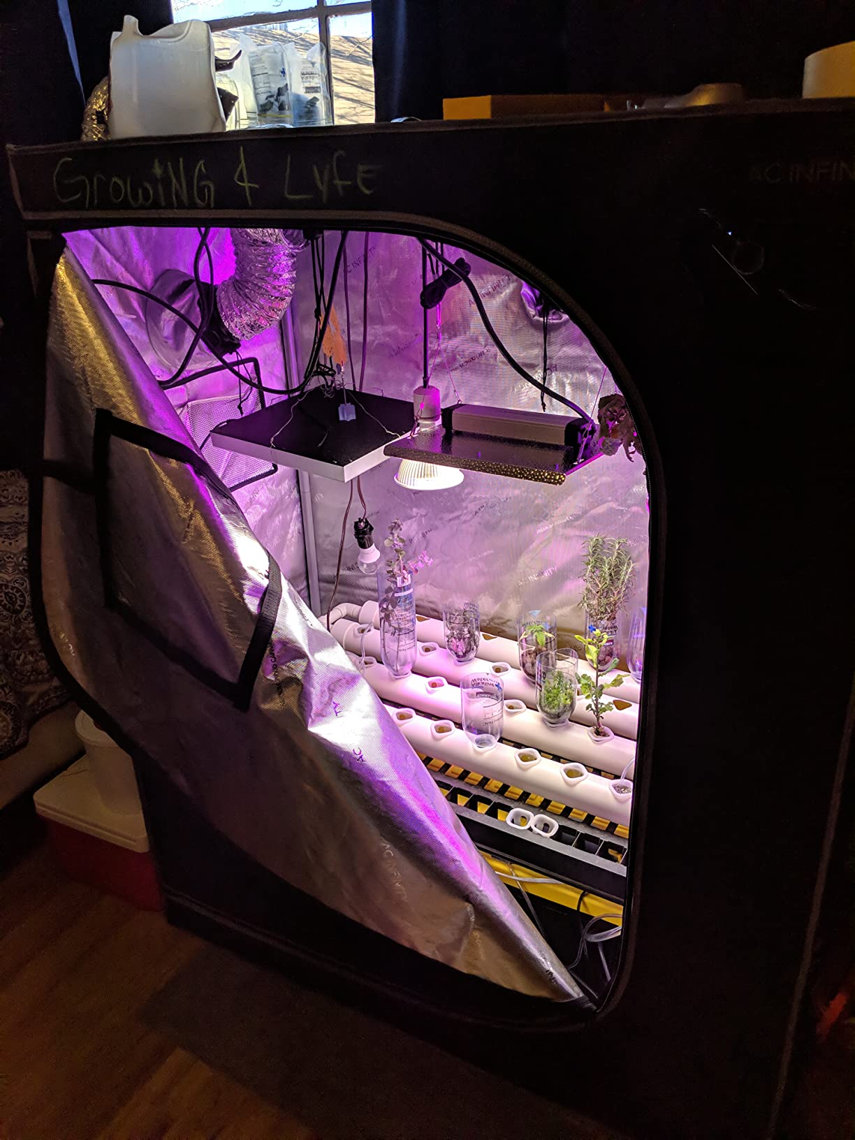 Hydroponic Growing System NFT with Timer Control, PVC Pipe 108 Planting Hole, Garden Water Culture Plant Salad Vegetable with Timer, Square Net Pot, Sponge customer photo 1