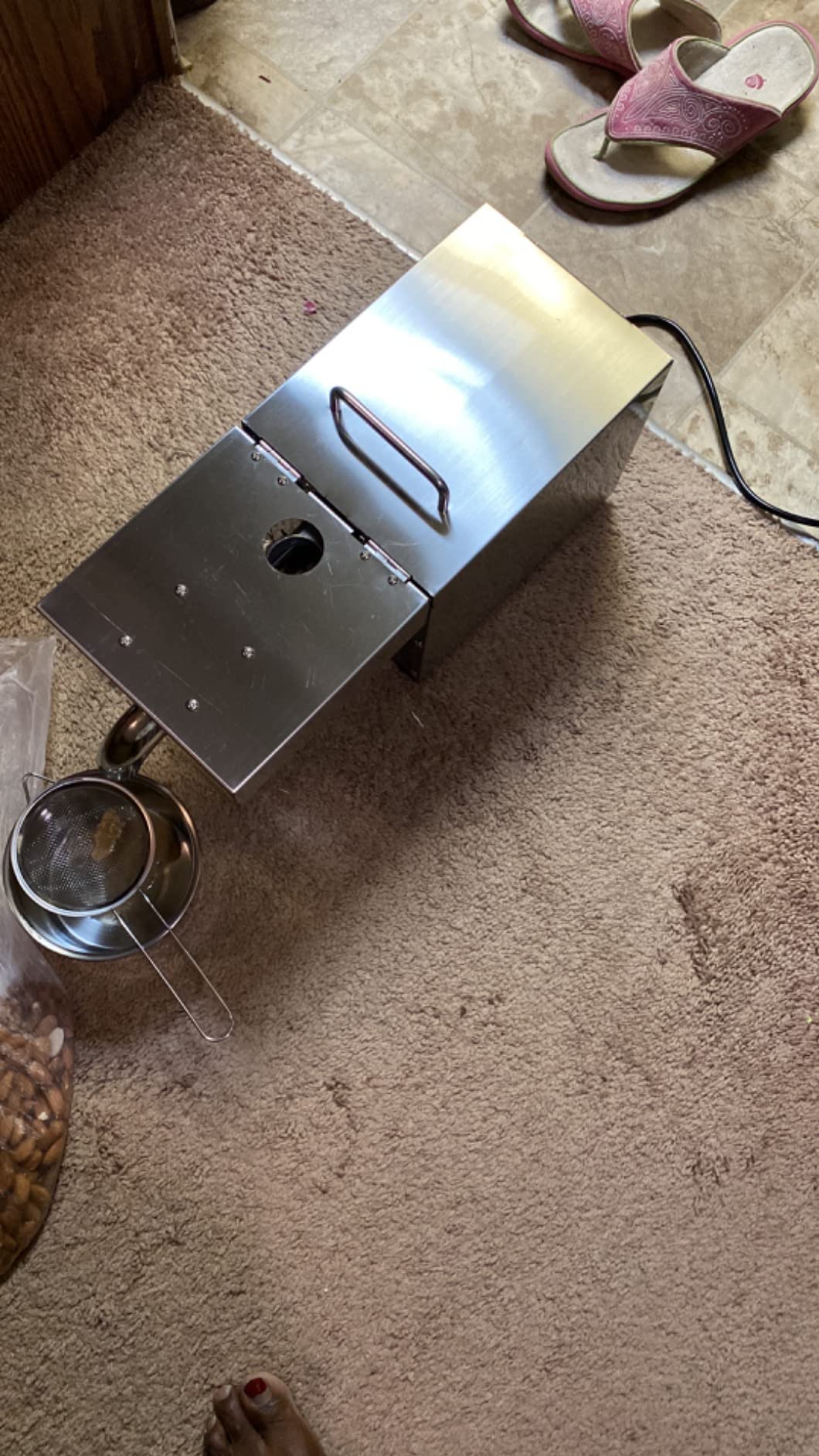 Kitchen Oil Press Machine Electric Automatic Oil Press Machine for Avocado Coconut Flax Peanut Castor Perilla Seed Canola Sesame Commercial Grade1500W customer photo 2