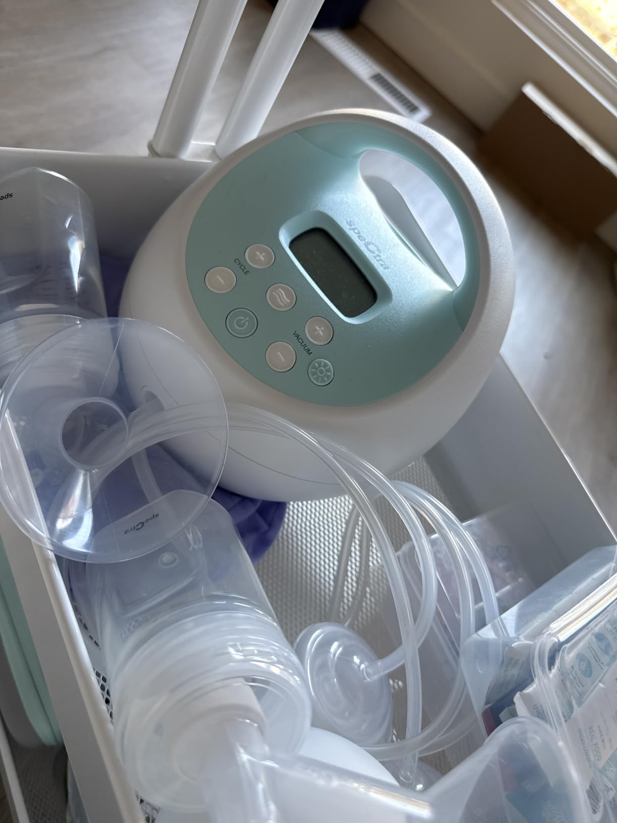 Spectra Baby S1 Plus Electric Breast Milk Pump with Tote, Bottles & Cooler customer photo 2
