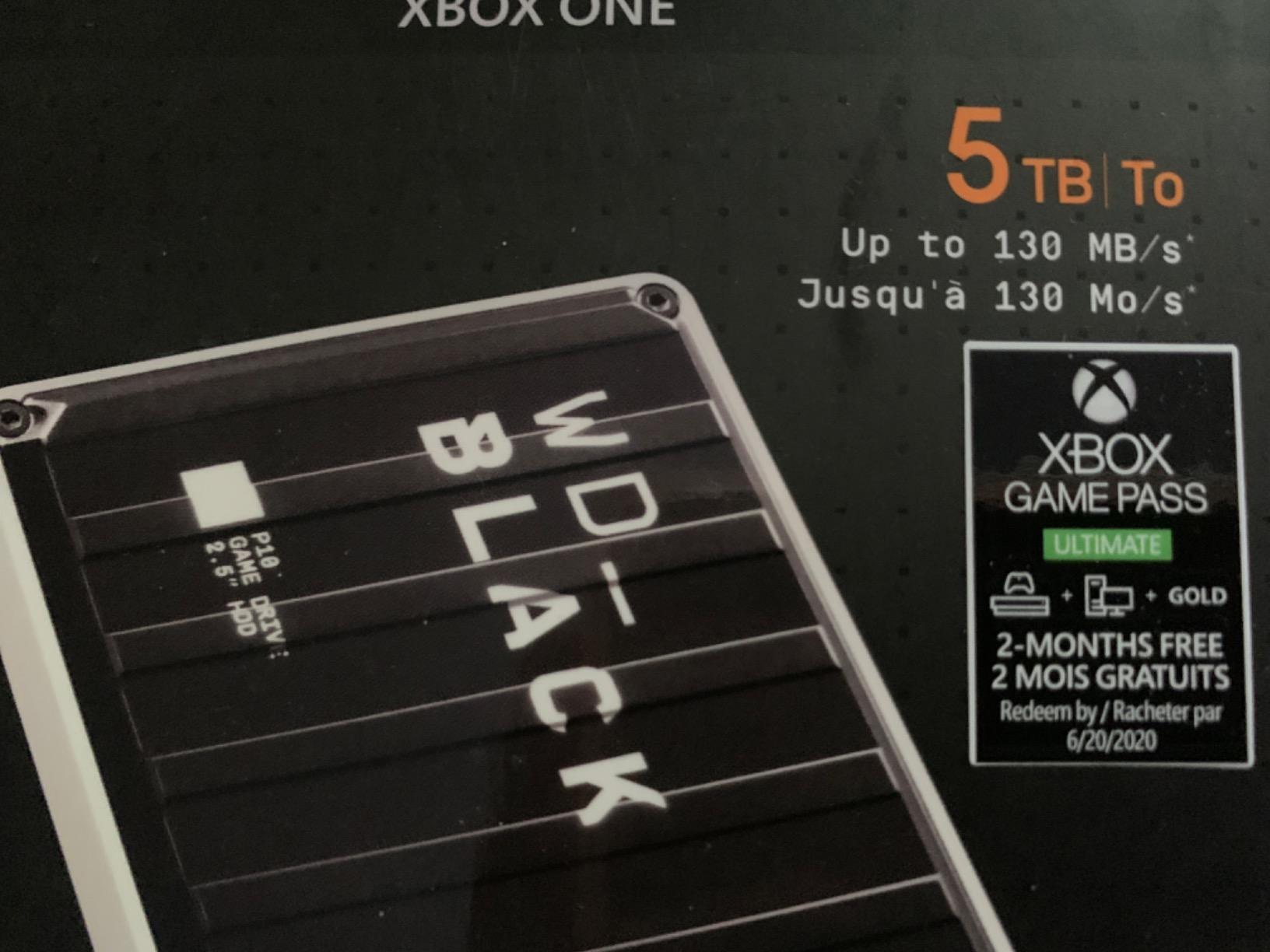 WD_BLACK 5TB P10 Game Drive for Xbox - 1-Month Xbox Game Pass, Portable External Hard Drive for On-The-Go Access To Your Xbox Game library - WDBA5G0050BBK-WESN customer photo 2