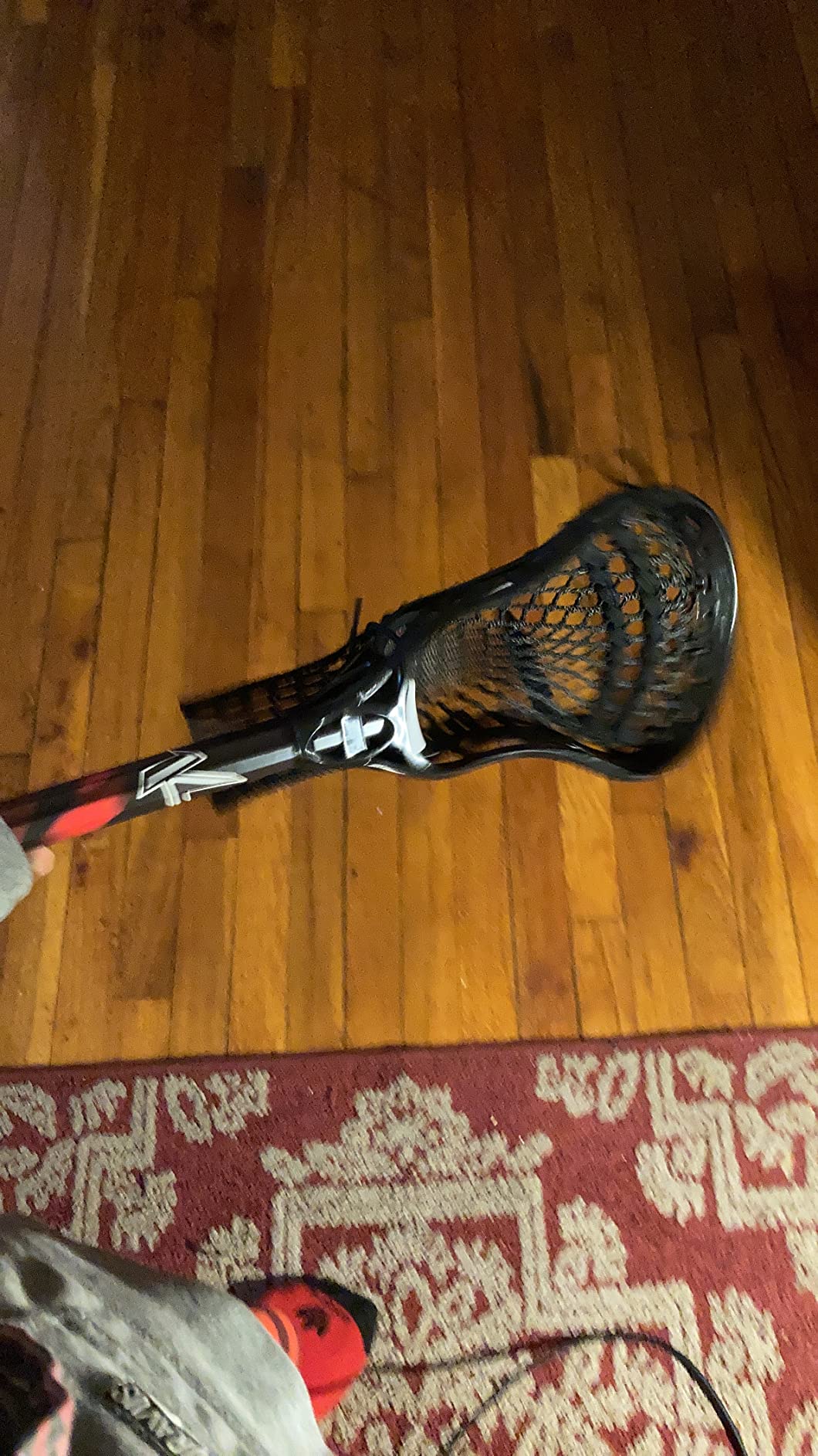 Lacrosse Complete Junior Stick with Shaft & Head,Red/Black customer photo 1