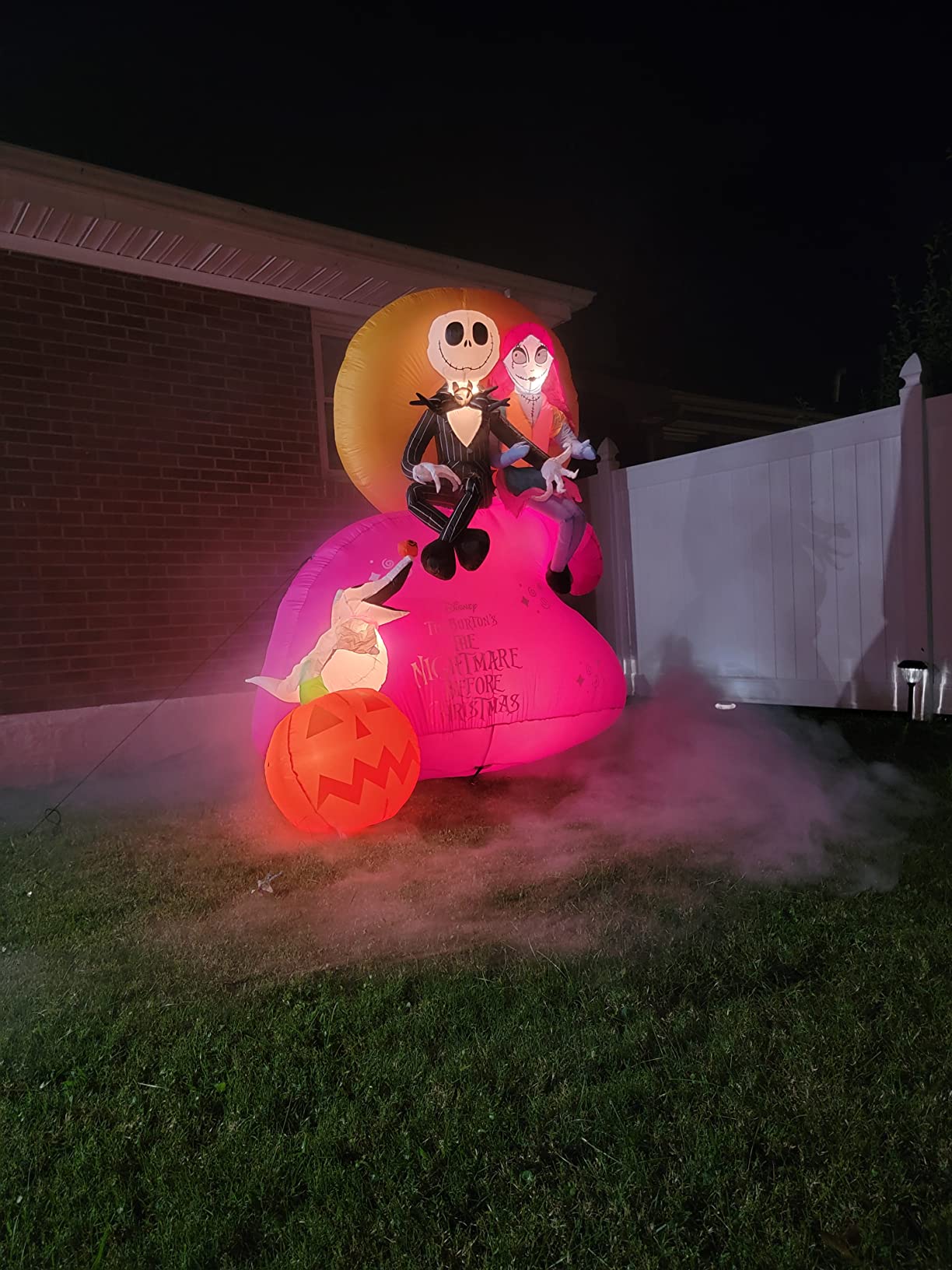 Fog Machine Smoke Machine with LED Lights and 12 Color Light Effects customer photo 2