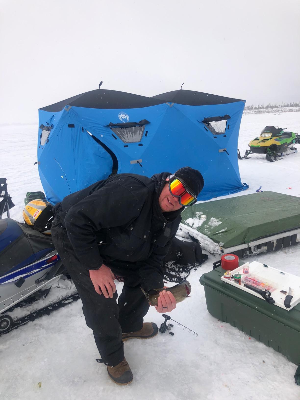 Nordic Legend 6 Person Portable Ice Fishing Shelter with 2 Big Doors-Diamond Door Guard System Ice Fishing Camping Tent customer photo 1