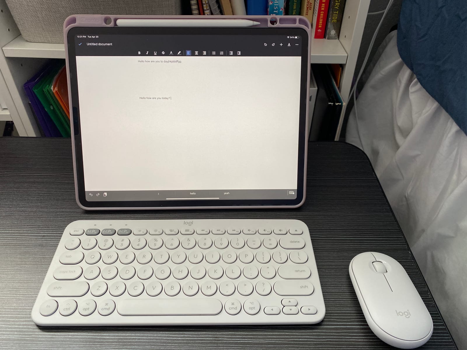 Logitech K380 Multi-Device Bluetooth Keyboard for Mac, Off White customer photo 1