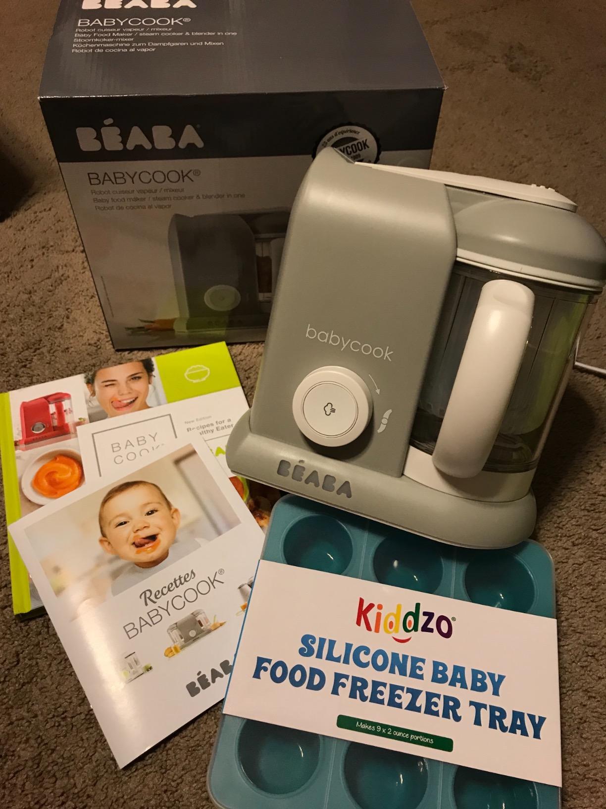 BEABA Babycook Solo 4 in 1 Baby Food Maker, Puree Steamer and Blender for Purees, Grinder with Auto Steam Cooking, Lrg Capacity 1,100 mL/ 37 oz, 27 Servings in 20 Mins, (Charcoal) customer photo 1