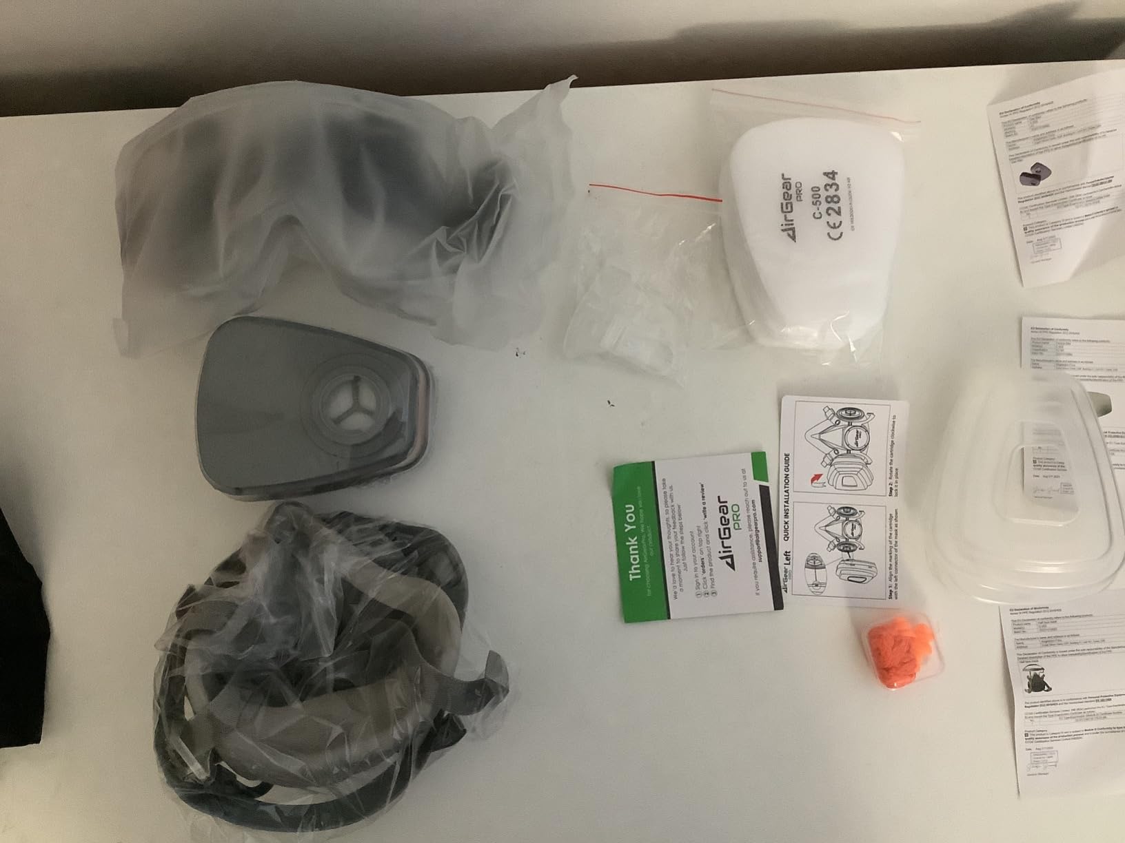 AirGearPro G-500 Reusable Respirator Mask with A1P2 Vapor & Dust Filters customer photo 1