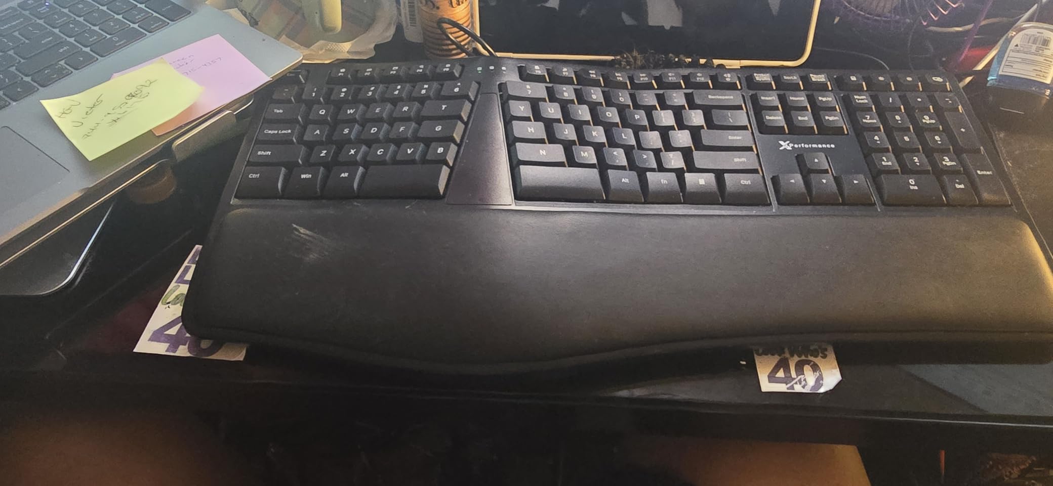 X9 Wired Ergonomic Keyboard with Cushioned Wrist Rest - Type Comfortably Longer - USB Wired Split Keyboard for Laptop, PC & Chrome Computer with 110 Ergo Keys & 5ft Cable customer photo 2