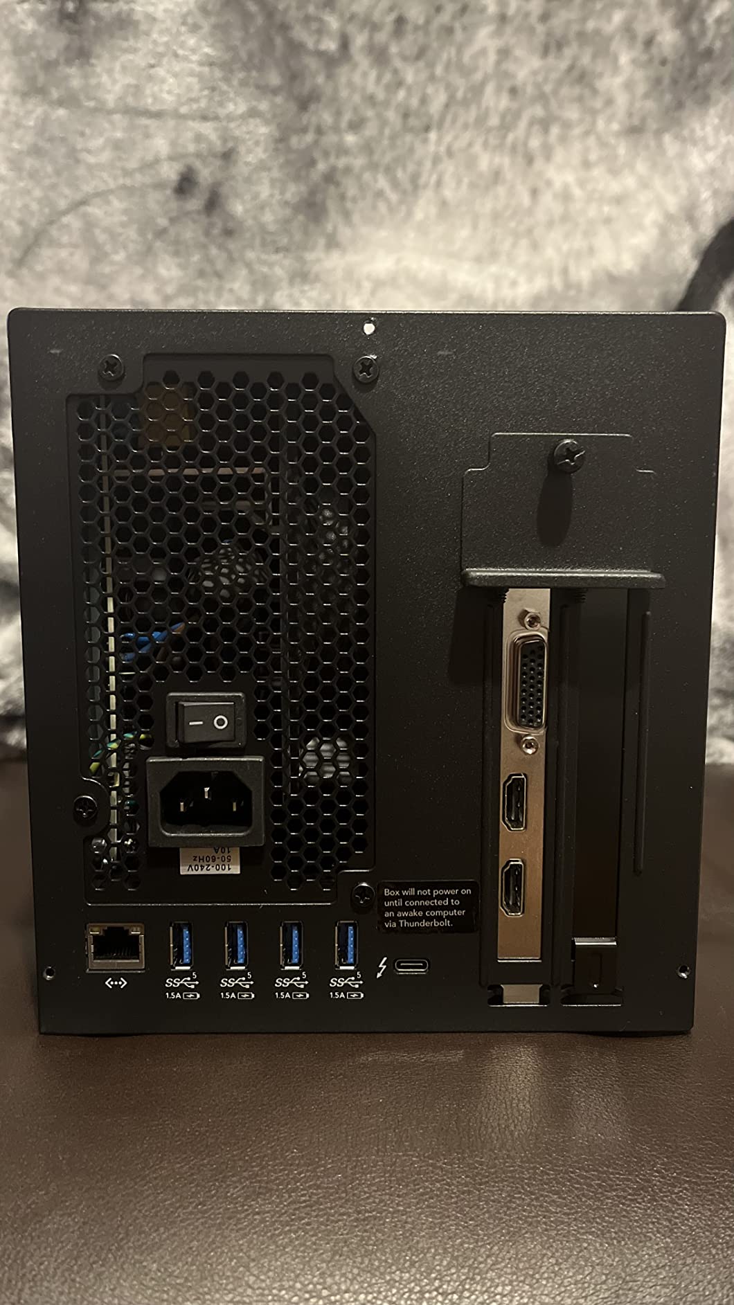 Sonnet Breakaway Box 750ex Thunderbolt 3 eGPU Enclosure 750W Mac Windows customer photo 1