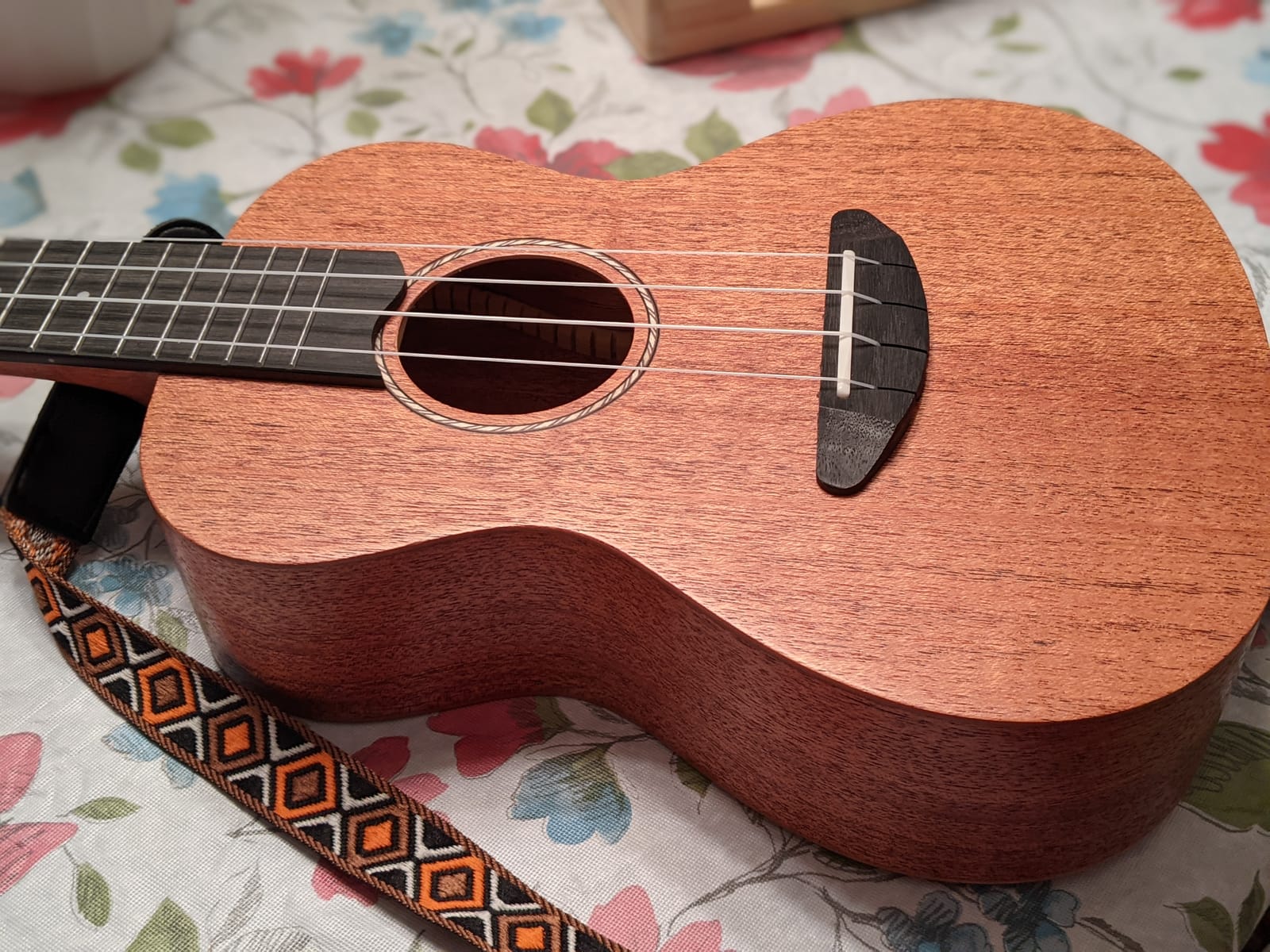 Donner Concert Ukulele Professional 23 Inch Mahogany Ukelele for Adult Beginner Ukele Bundle with Online Lesson Gig Bag Aquila String Pick Tuner Strap Cloth DUC-200D Dark customer photo 2