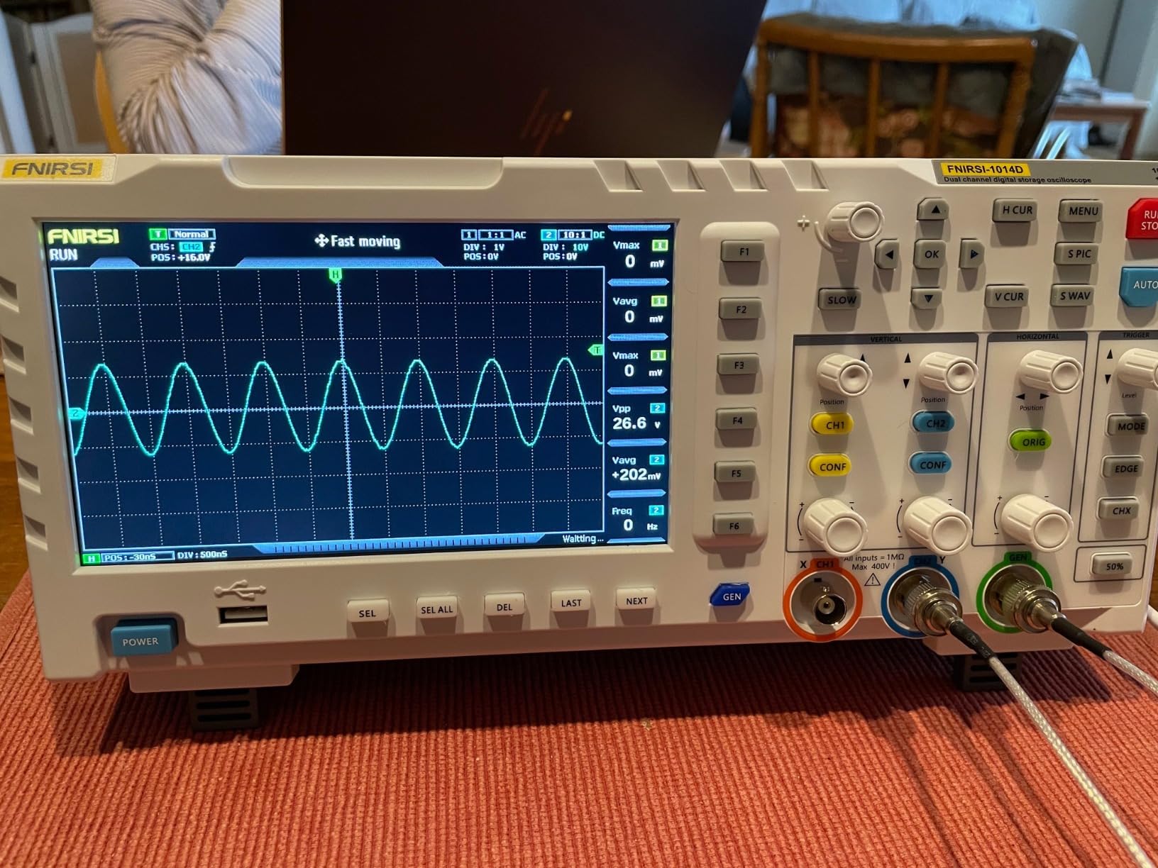 FNIRSI 1014D 100MHz Digital Oscilloscope, 2 Channel Oscilloscope 2-in-1 customer photo 1