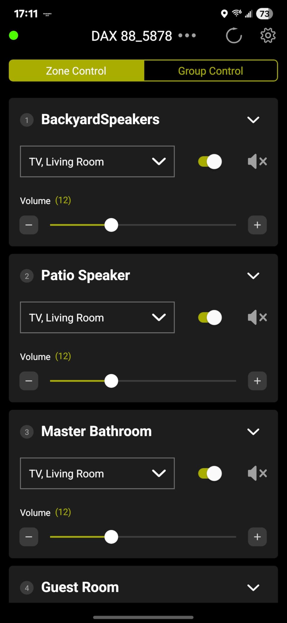 Dayton Audio DAX88 8-Source 8-Zone Bridgeable Distributed Audio Matrix Amplifier with Integrated Wi-fi and Mobile App - 75 WPC at 8 Ohms, 260 WPC at 8 Ohms Bridged - 5 Year Warranty customer photo 1