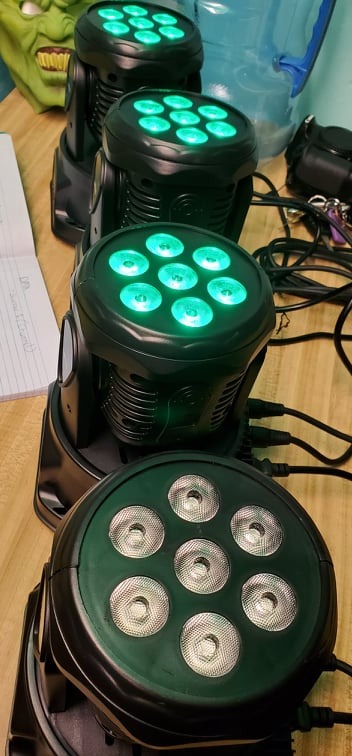 Betopper 7x8W Moving Head DJ Lights,RGBW Stage Lighting-2 Packs customer photo 2