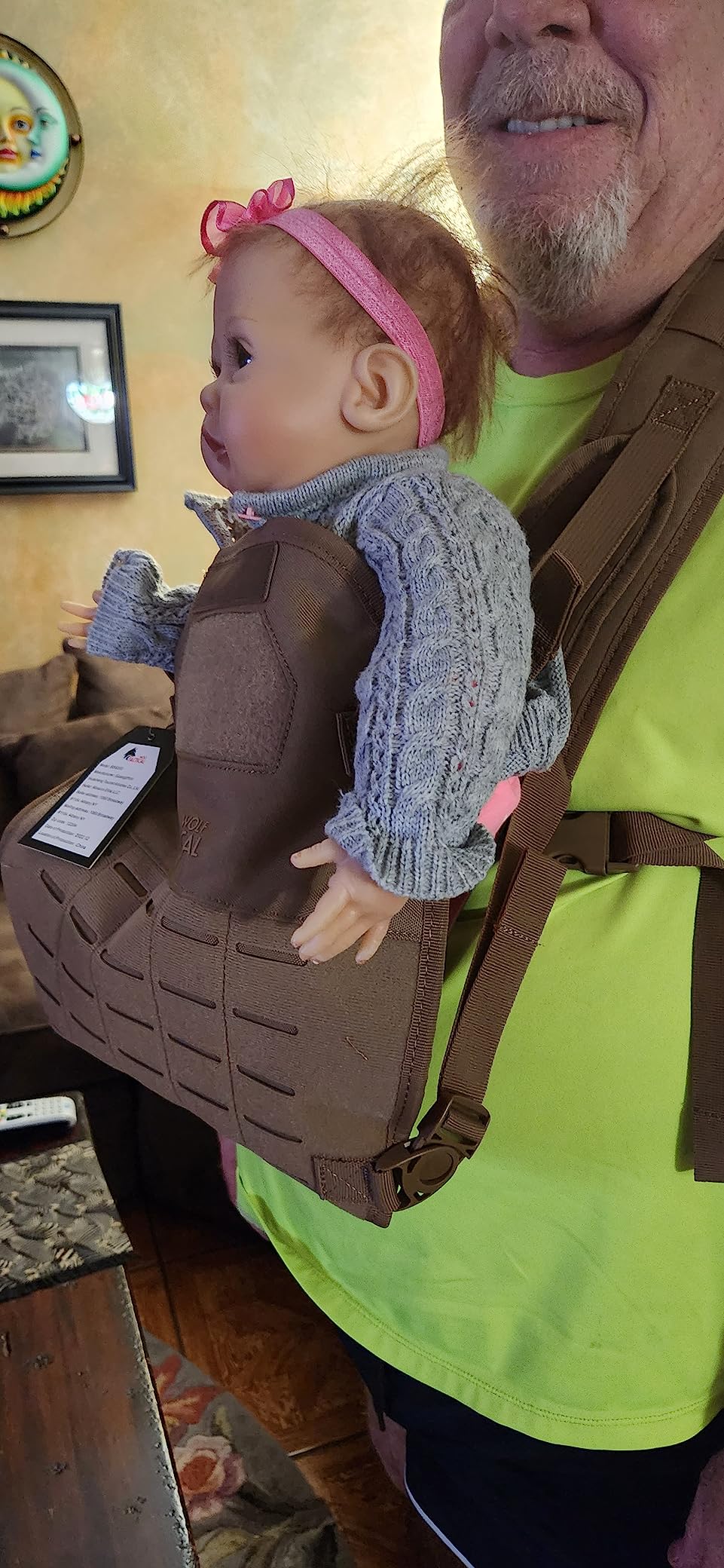 Toddler & Baby Carrier for Men – Dad Carrier for Infants & Toddlers | WOLF TACTICAL customer photo 1
