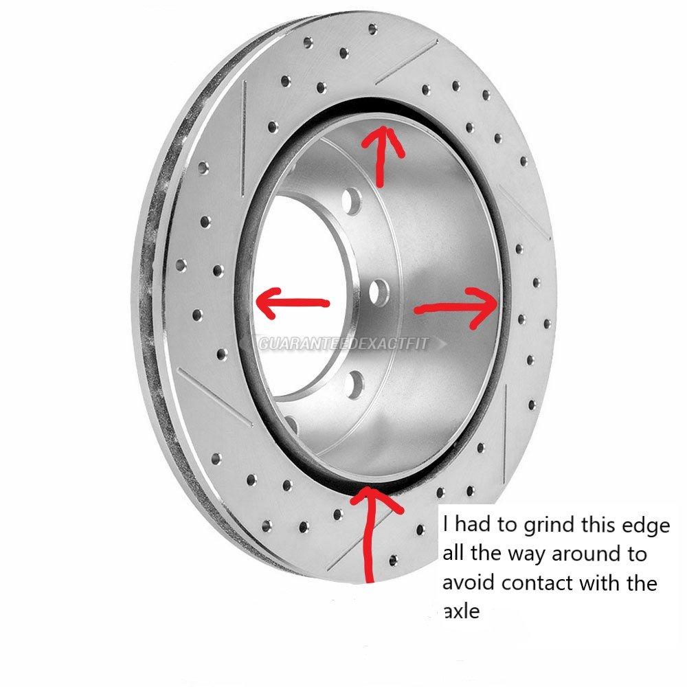 Detroit Axle - Front Brake Kit for Chevrolet GMC Sierra Silverado 2500 customer photo 2