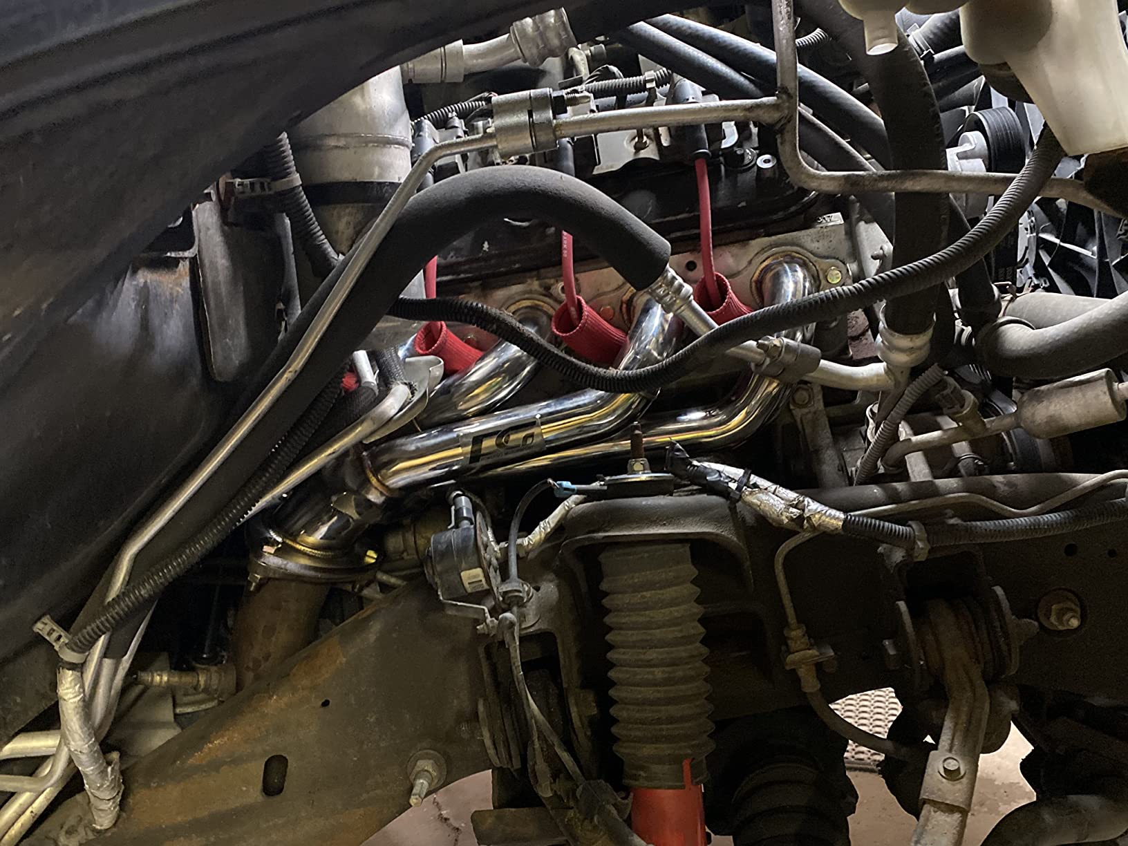 Exhaust Headers 1-3/4 in. Stainless Steel Polished Finish for 2003-2006 Silverado Sierra Suburban 1500 1500HD 2500 2500HD 6.0L V8 customer photo 1