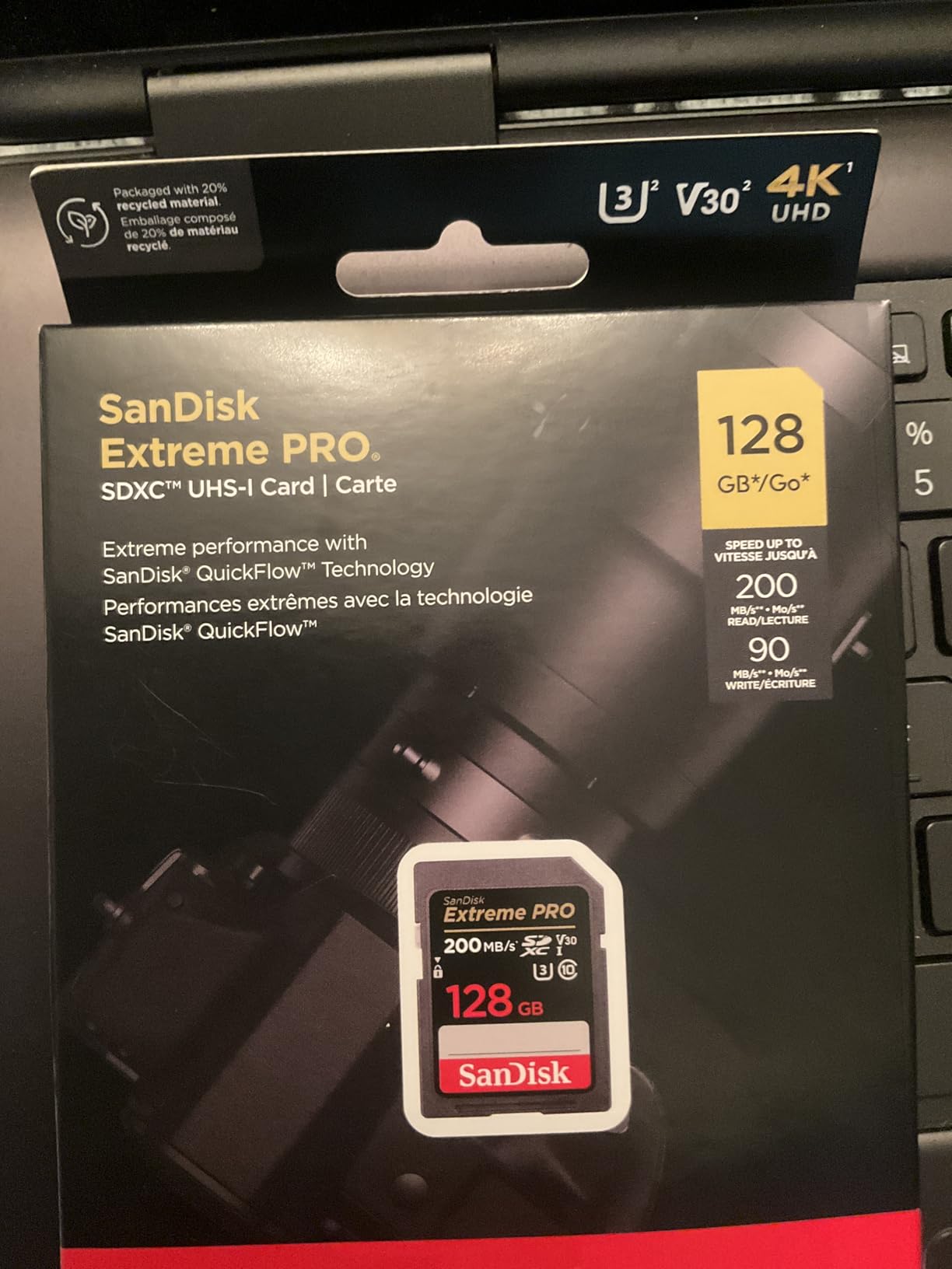 SANDISK 128GB Extreme PRO SD Memory Card, Up to 200MB/s Read Speeds, UHS-I customer photo 2