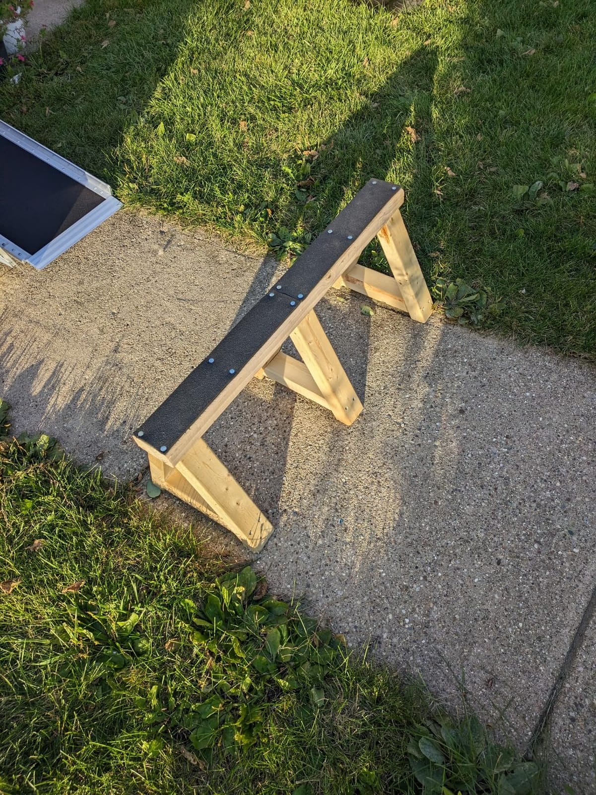 8FT Wheelchair Ramp with Support Legs, Portable Ramps for Home Steps | 800lbs Load-Bearing, Non-Slip, Aluminum, Foldable, Tool-Free Assembly, Easy to store and carry, for Scooters, Stairs, Entry customer photo 1