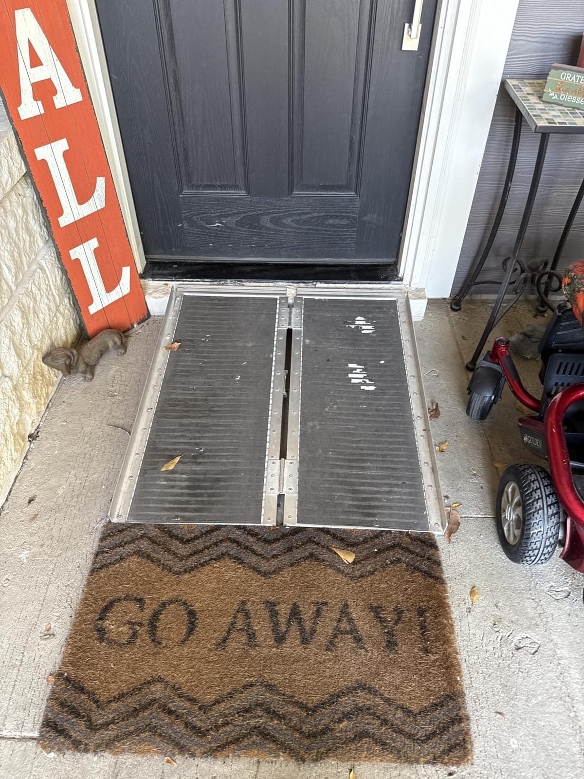 FACHNUO 8FT Portable Wheelchair Ramp for Home Steps, with Support Legs customer photo 2